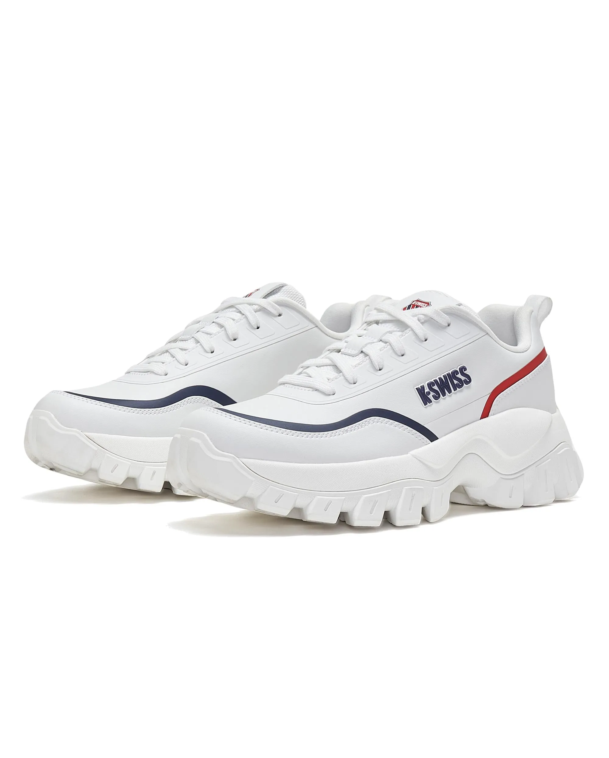 09353-101-M | MEN'S TERRATI V3 CHUNKY SNEAKERS | WIMBLEDON WHITE