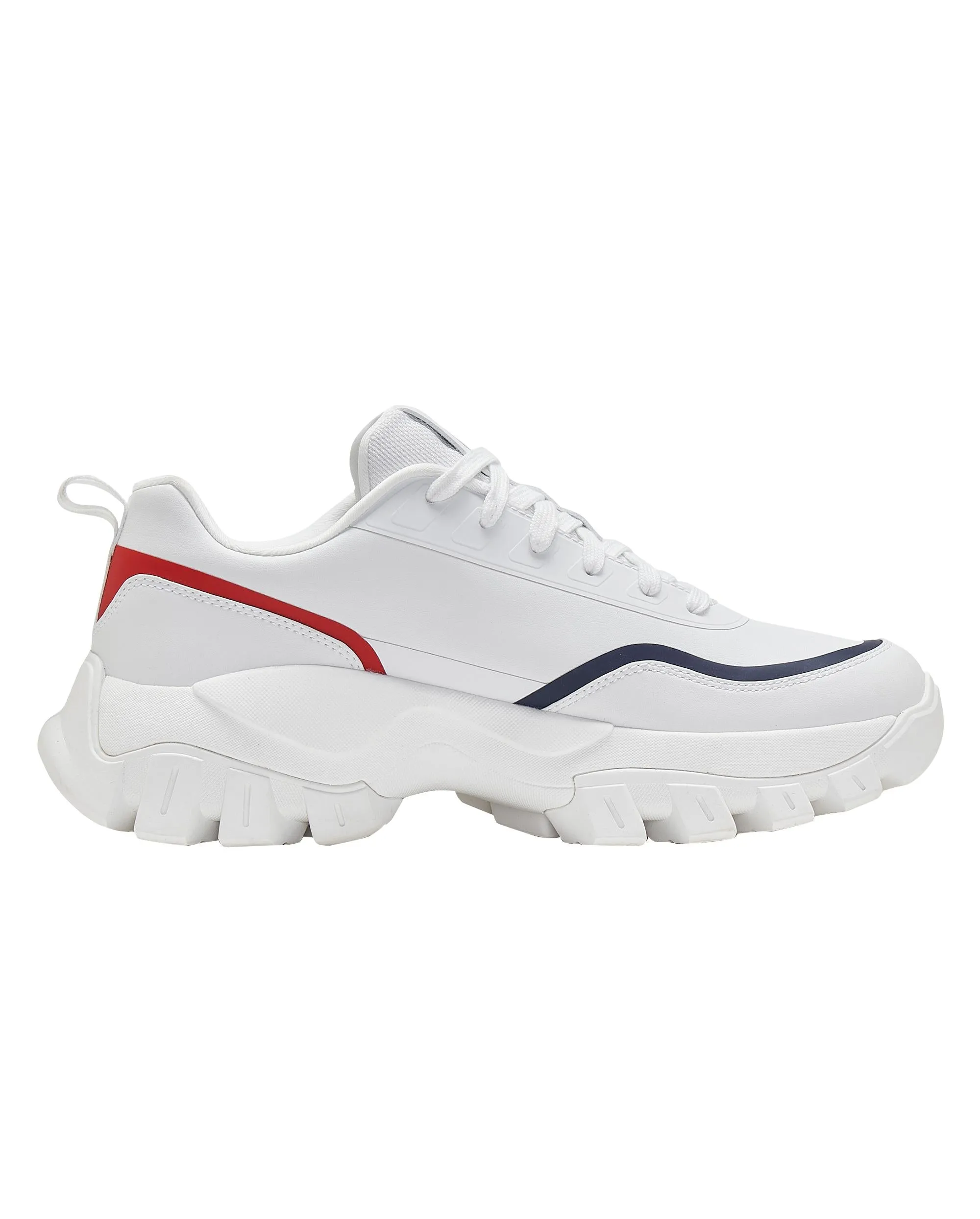 09353-101-M | MEN'S TERRATI V3 CHUNKY SNEAKERS | WIMBLEDON WHITE
