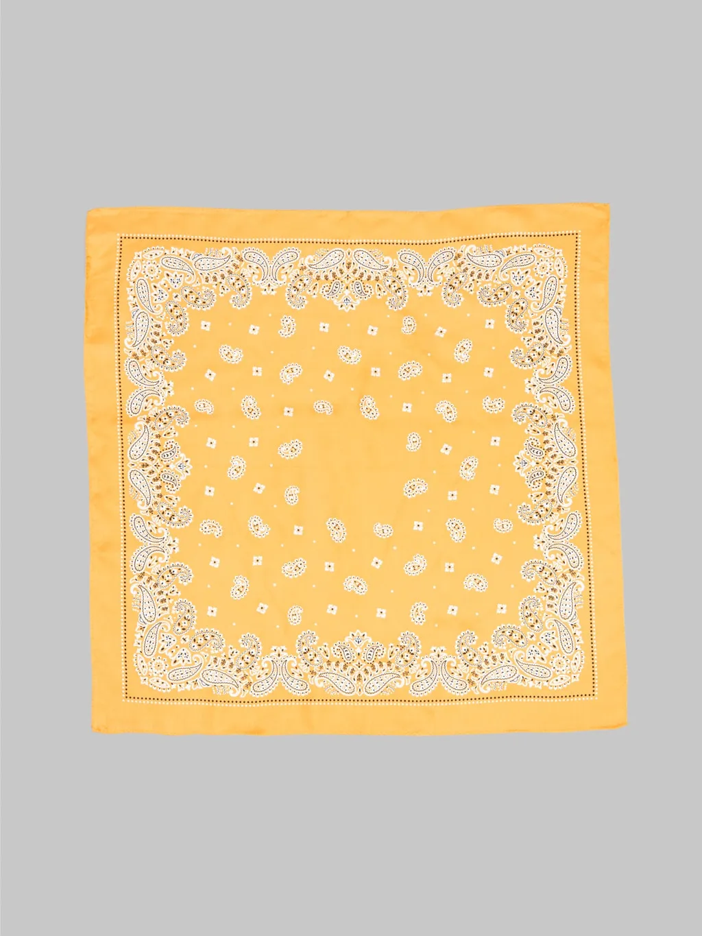 Anonymous Ism Paisley & Dots Silk Scarf Orange