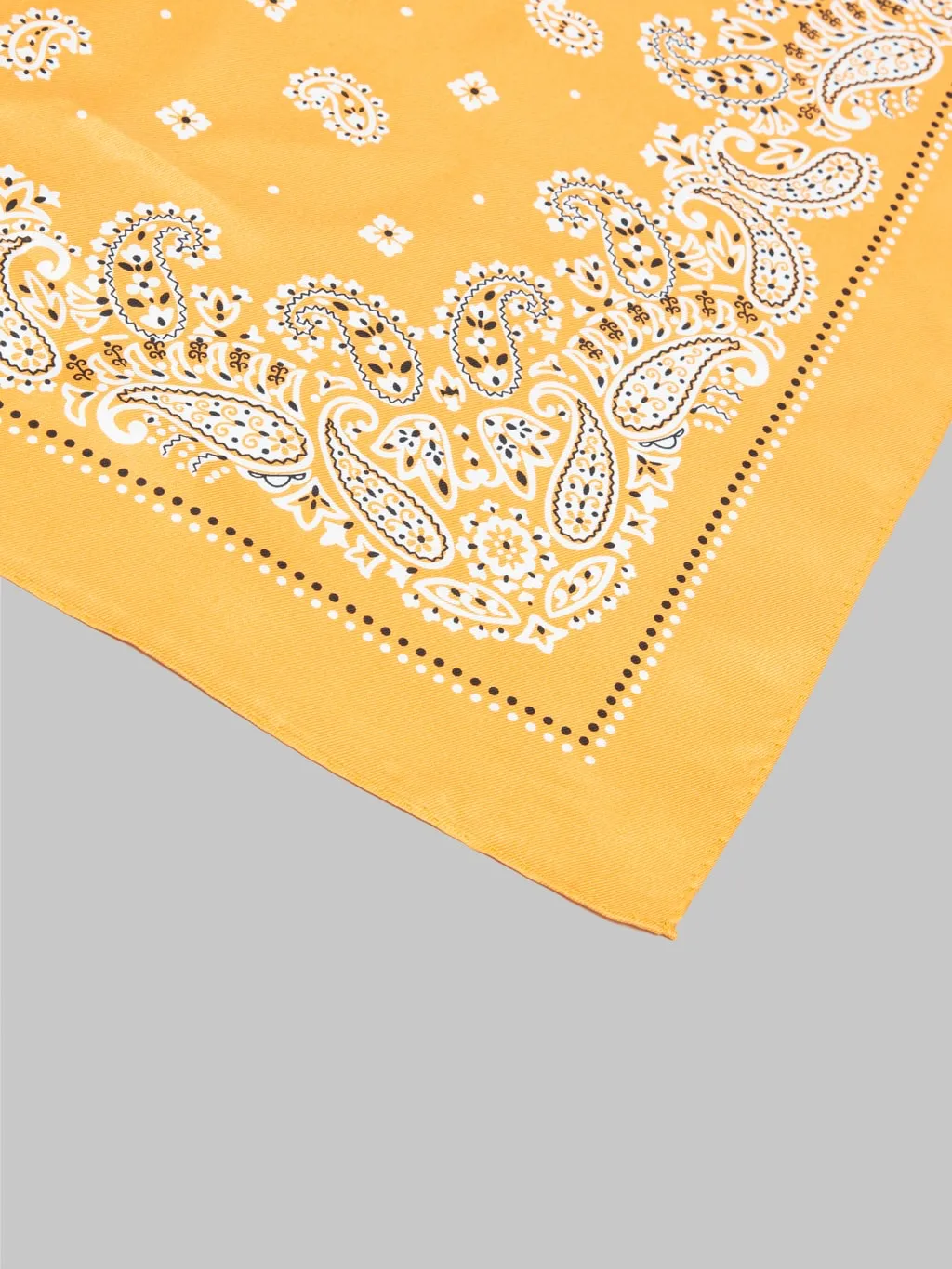 Anonymous Ism Paisley & Dots Silk Scarf Orange
