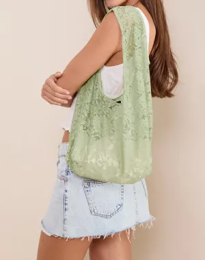 Ari Lace Hobo Bag in Sage