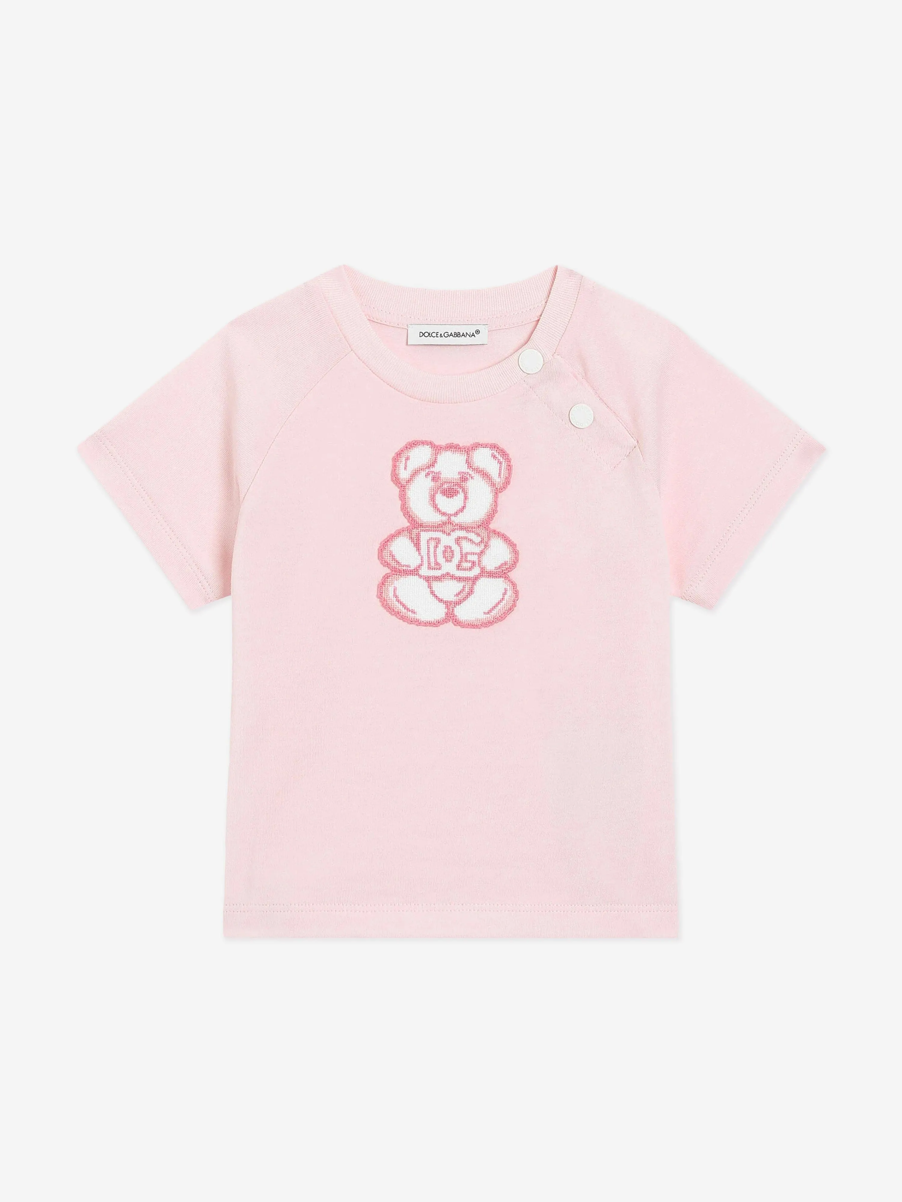 Baby Girls Bear T-Shirt in Pink