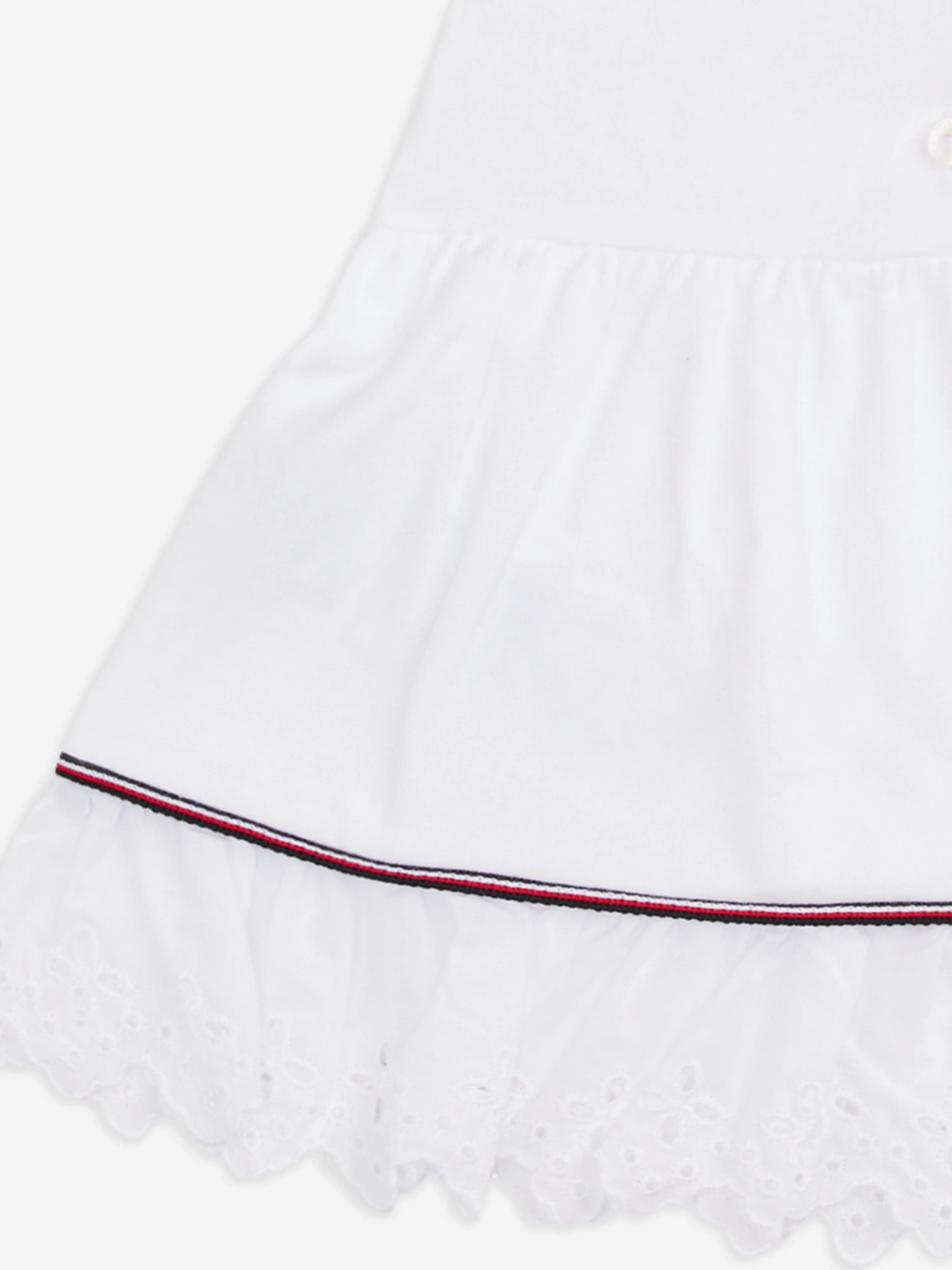 Baby Girls Broderie Anglaise Dress in White