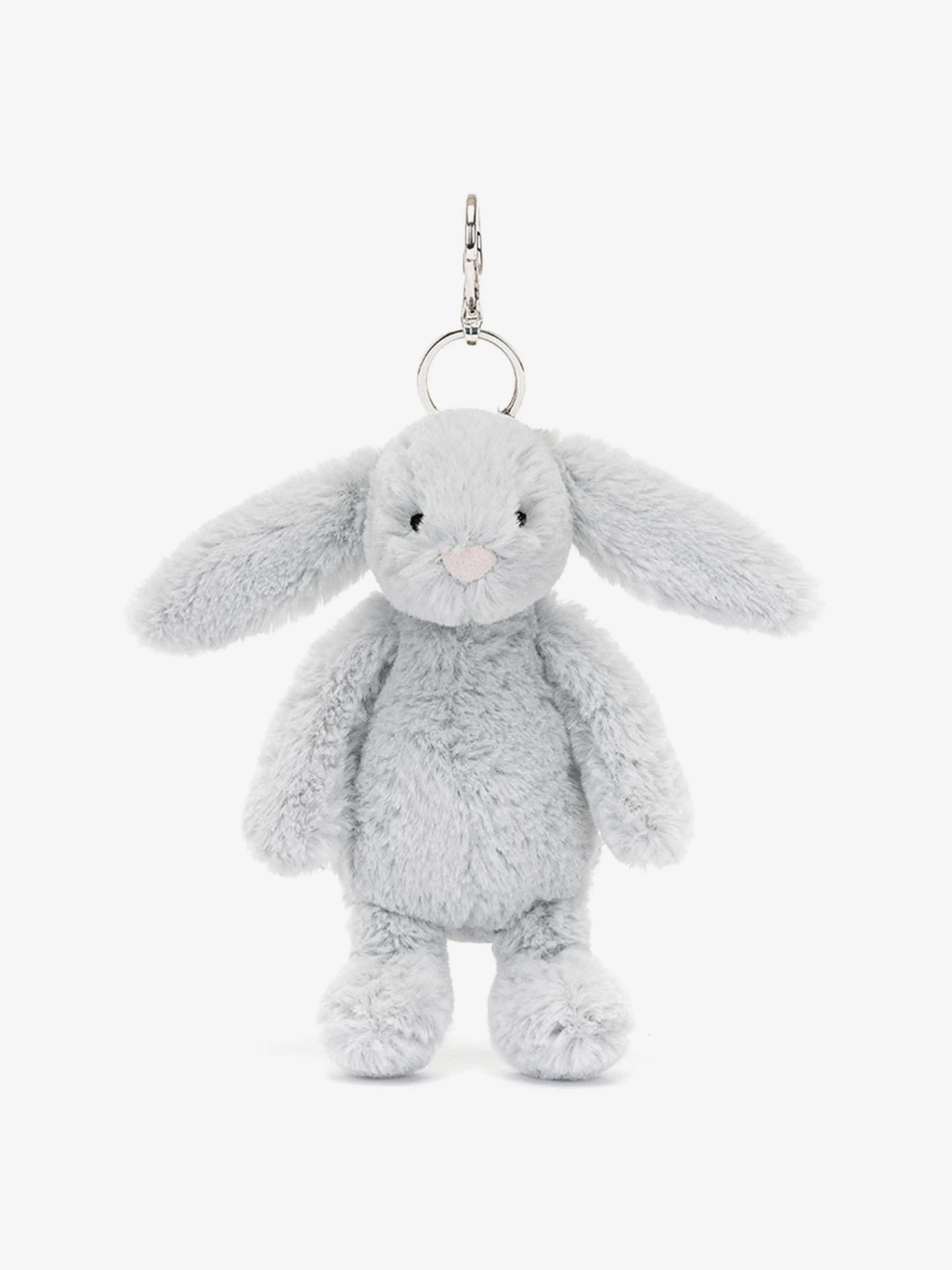 Bashful Silver Bunny Bag Charm in Blue (18cm)
