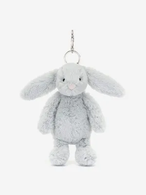 Bashful Silver Bunny Bag Charm in Blue (18cm)