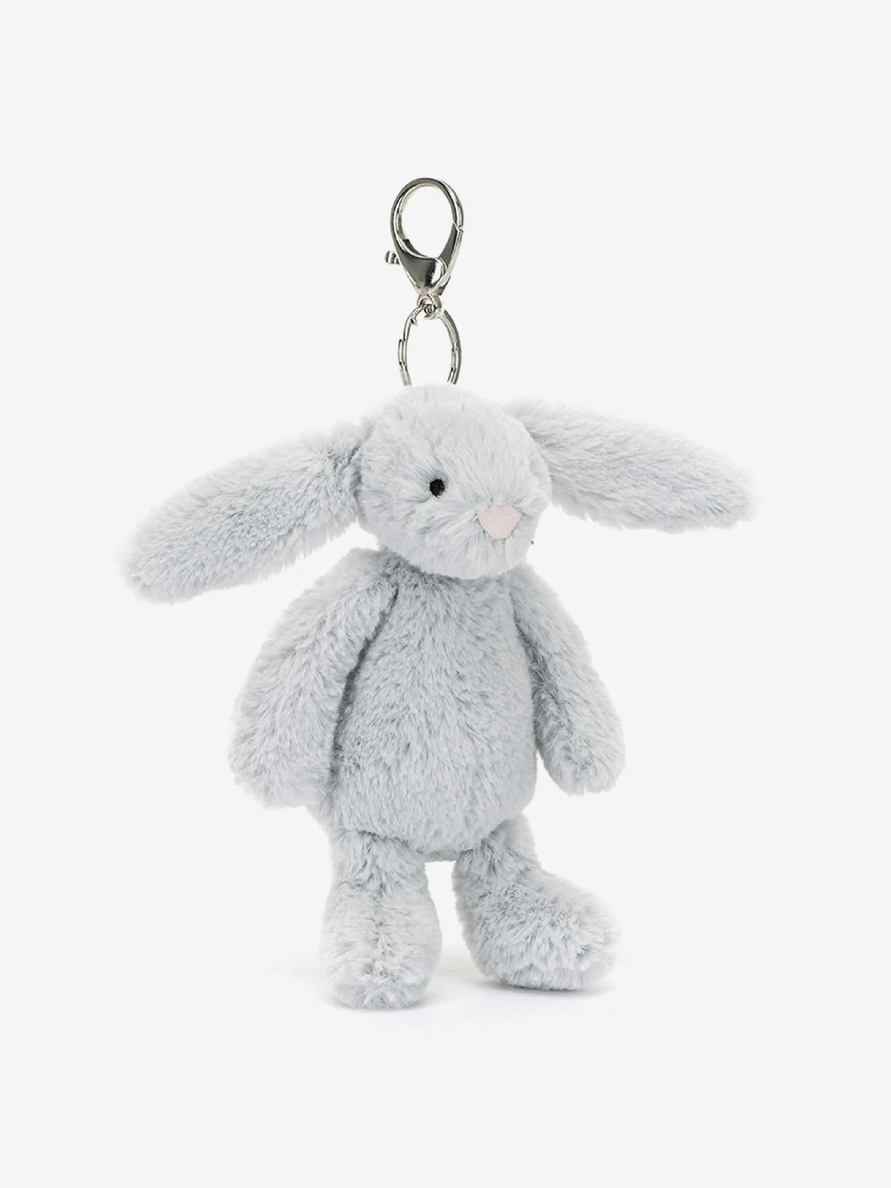 Bashful Silver Bunny Bag Charm in Blue (18cm)