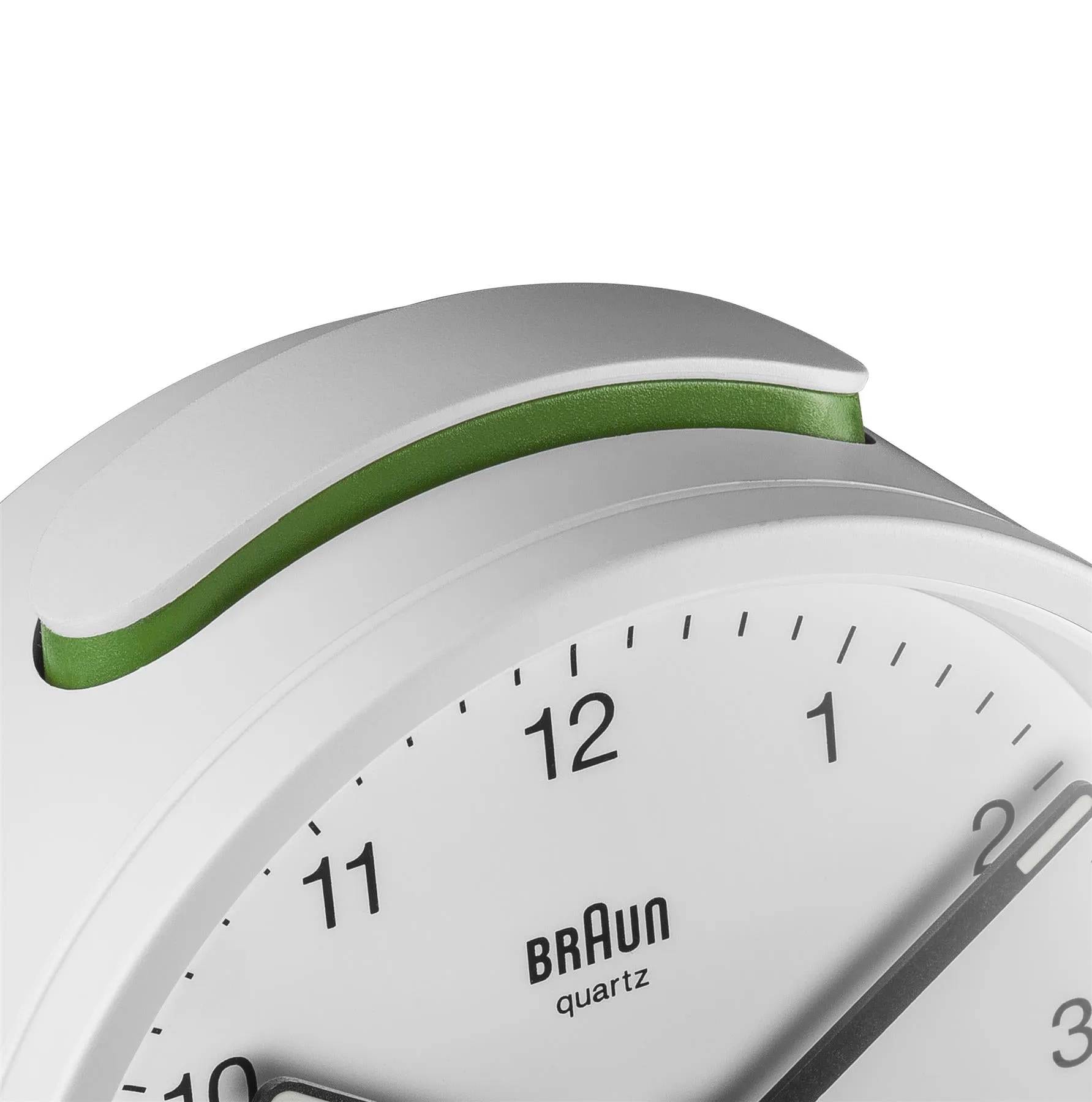 BC12 Braun classic analogue alarm clock - white