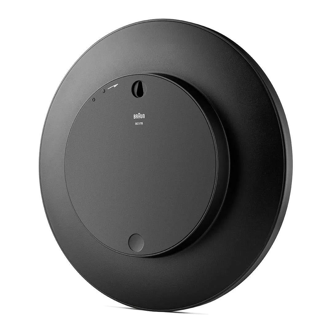 BC17 Braun classic large analogue wall clock - black