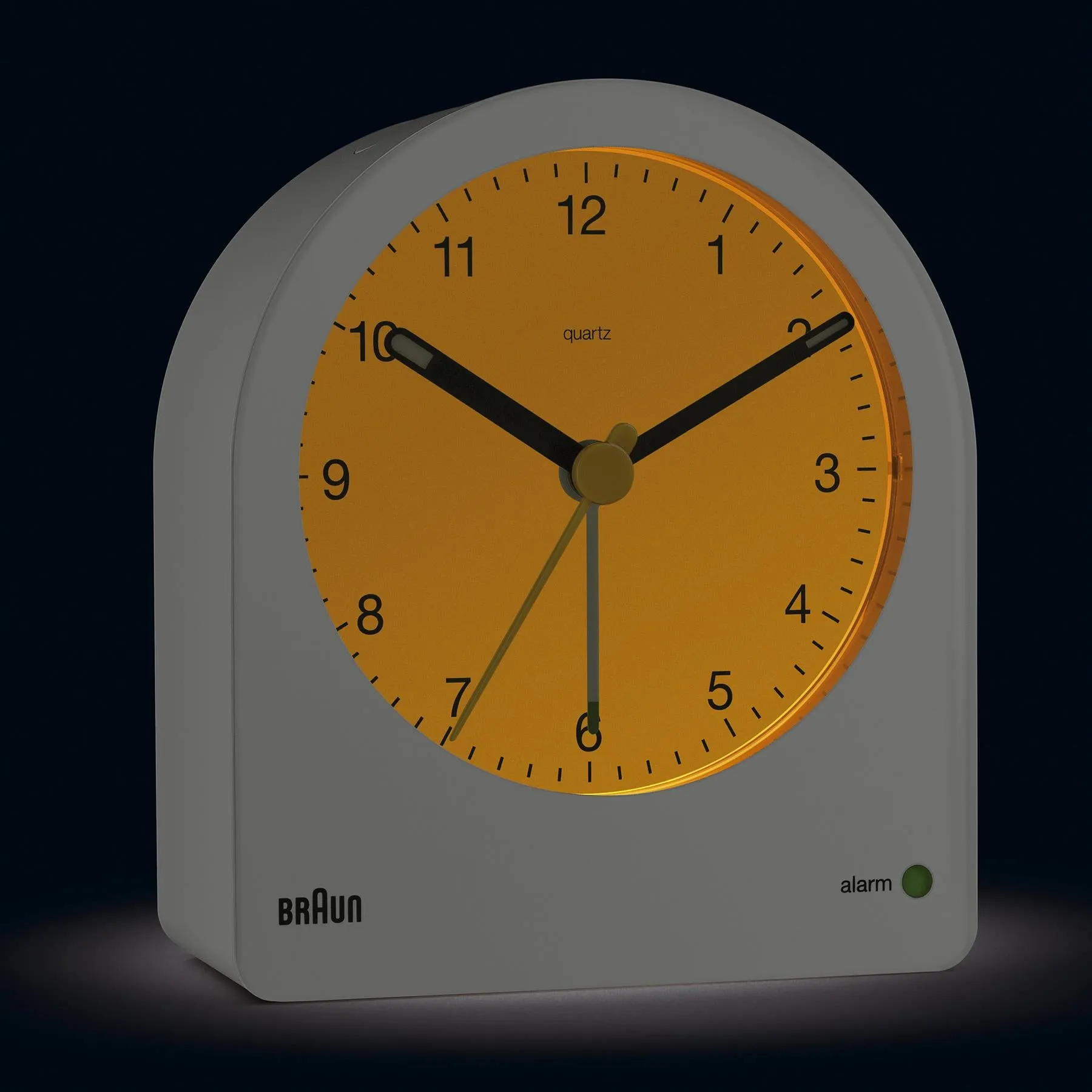 BC22 Braun classic analogue alarm clock - white