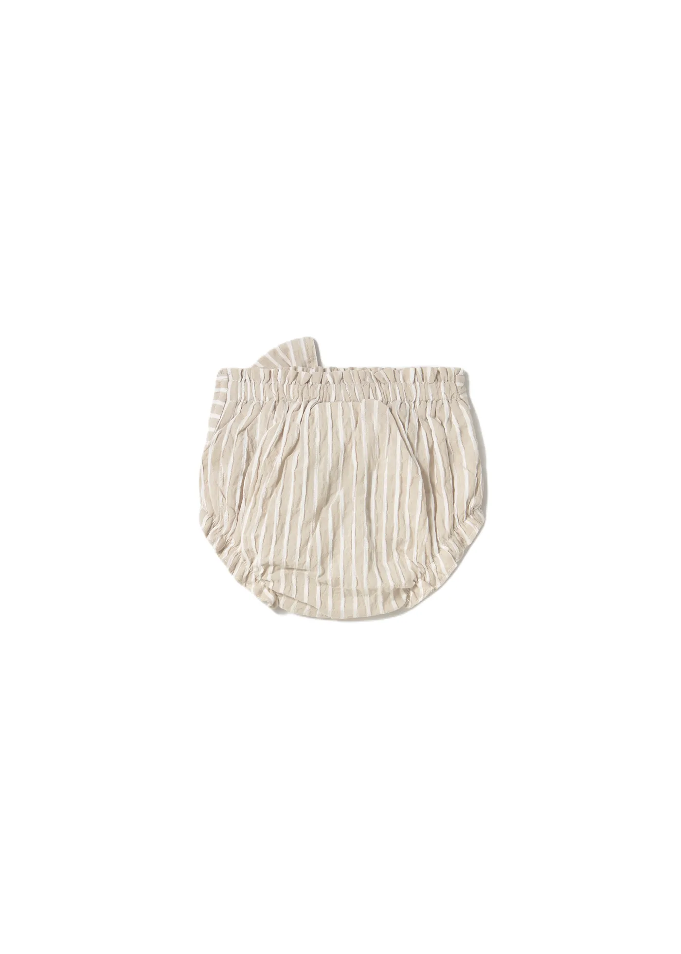 Beige Stripe Root Shorts 3 Piece Set