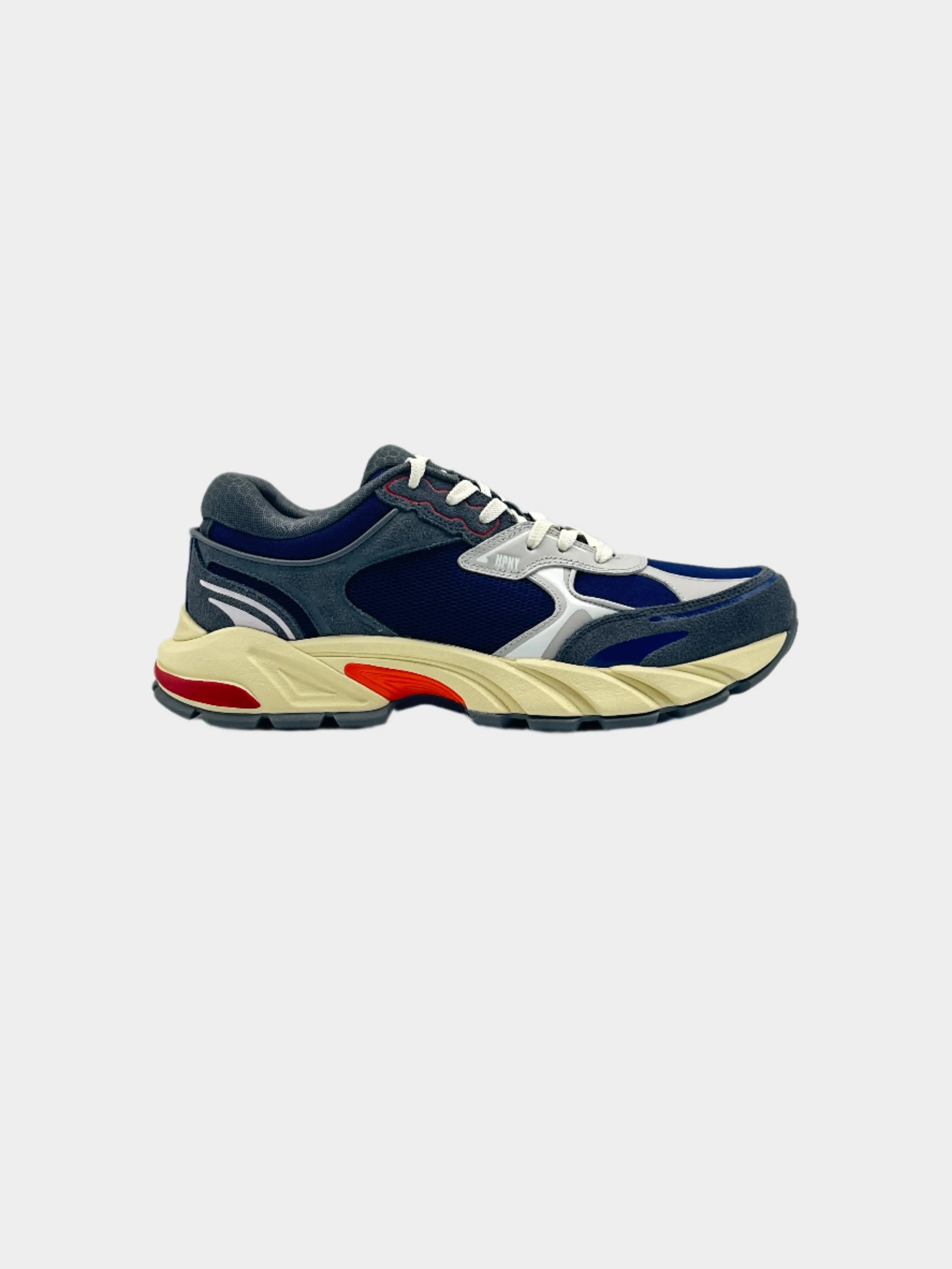 Block Stepper Sneakers Low-Top in Suede e Mesh