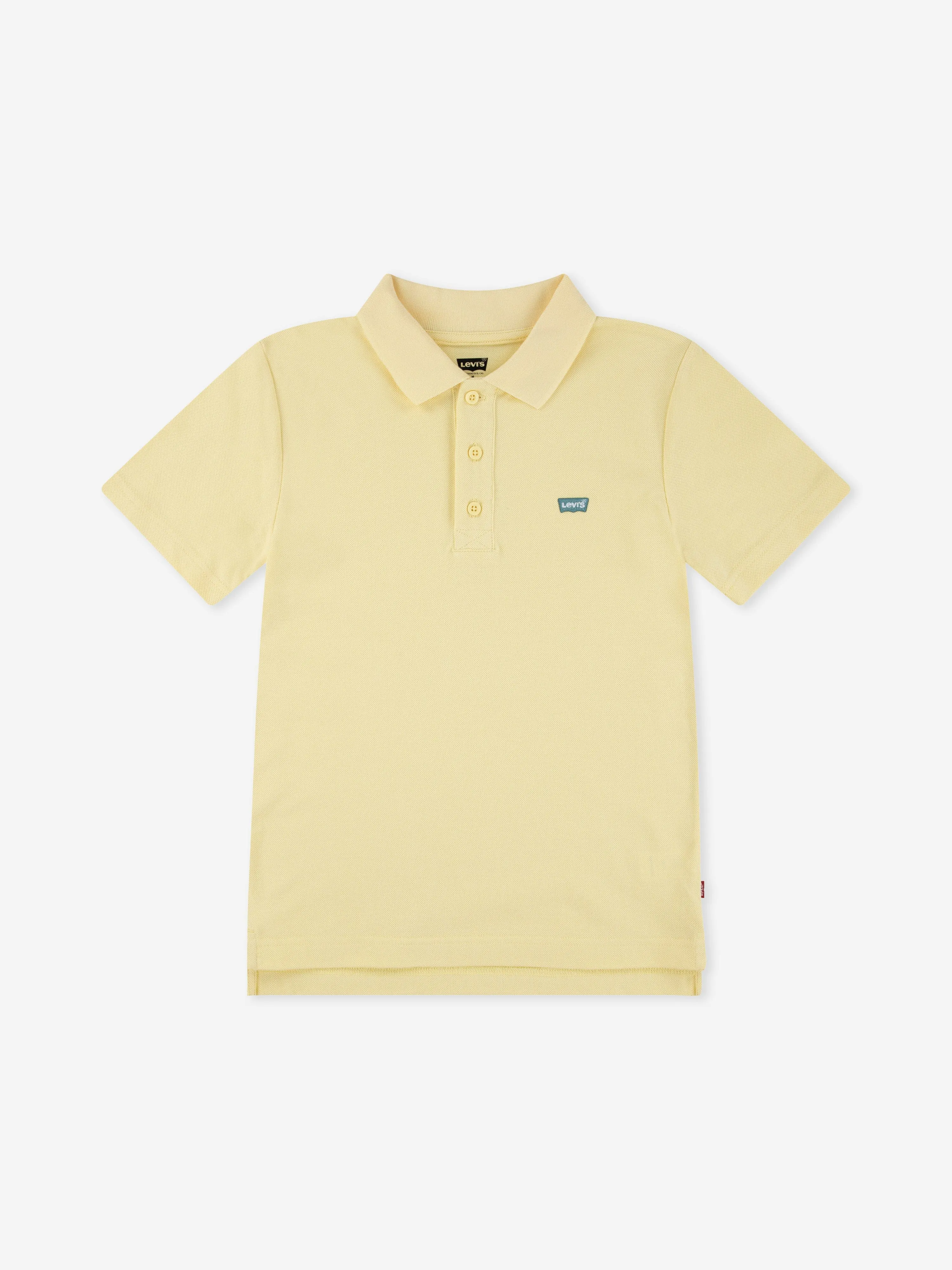 Boys Back Neck Tape Polo Shirt in Yellow