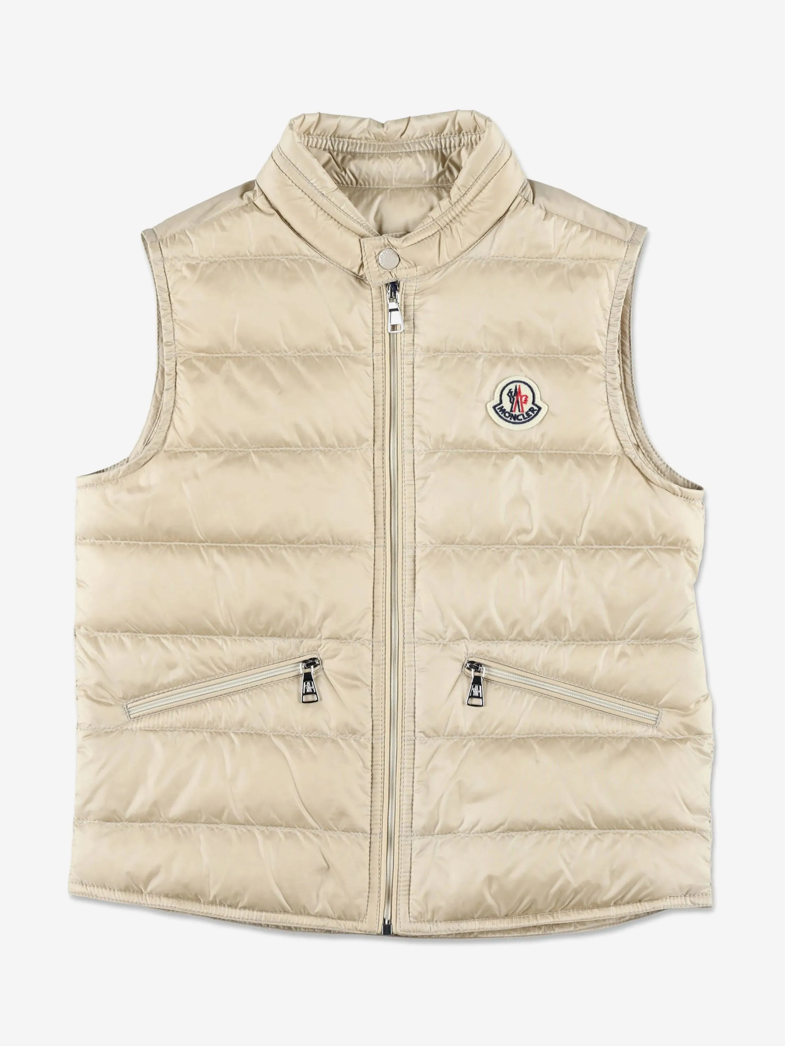 Boys Down Padded Gui Gilet in Beige