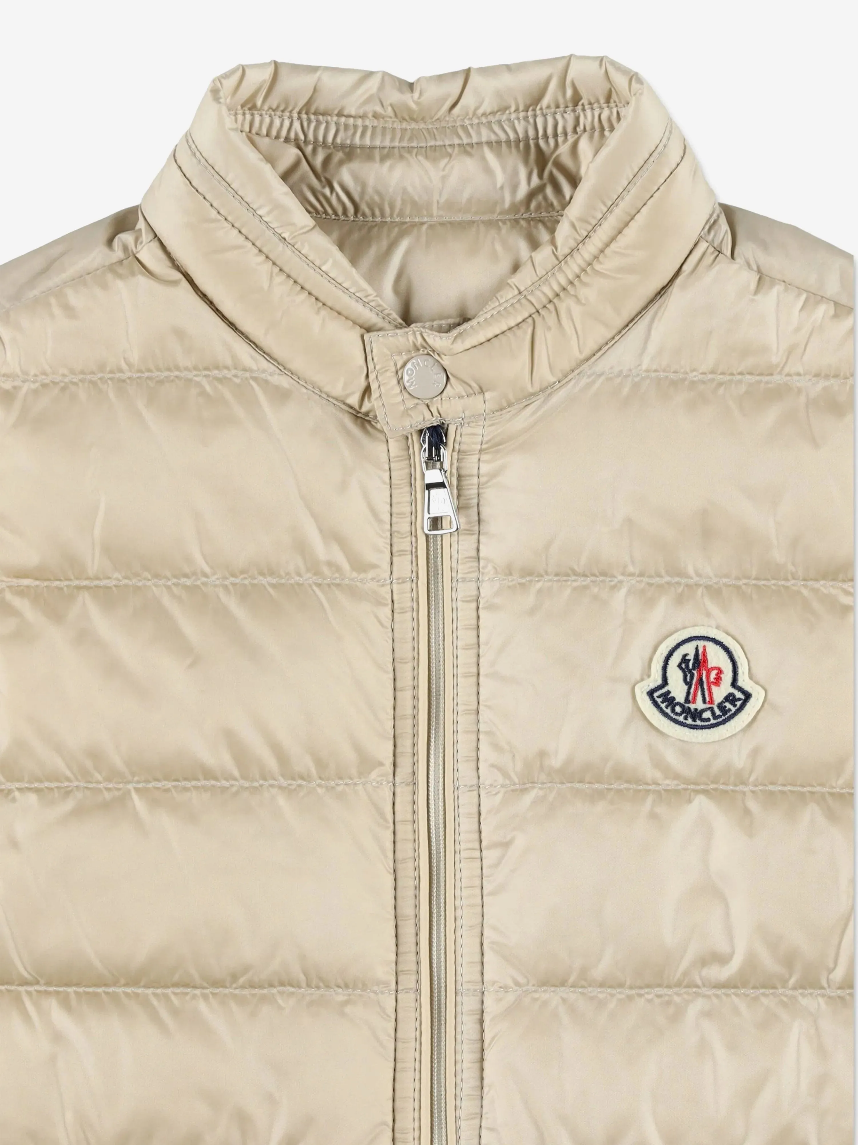 Boys Down Padded Gui Gilet in Beige