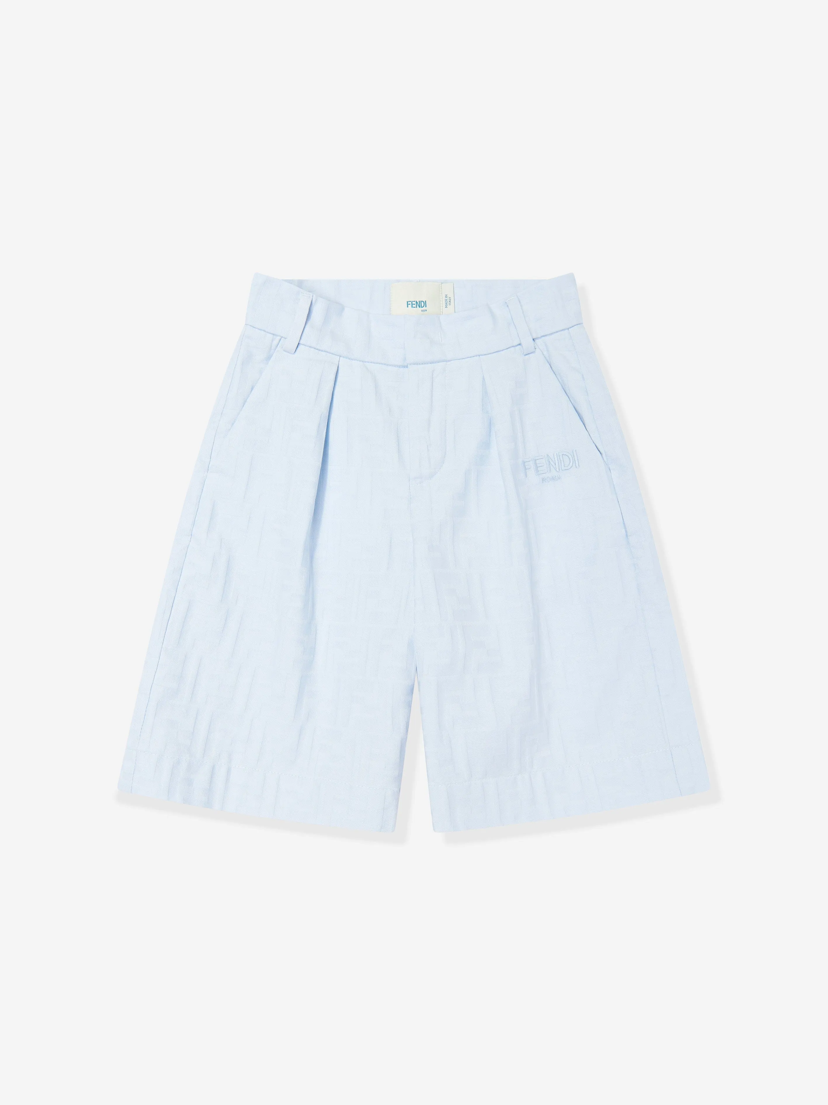 Boys FF Jacquard Shorts in Blue