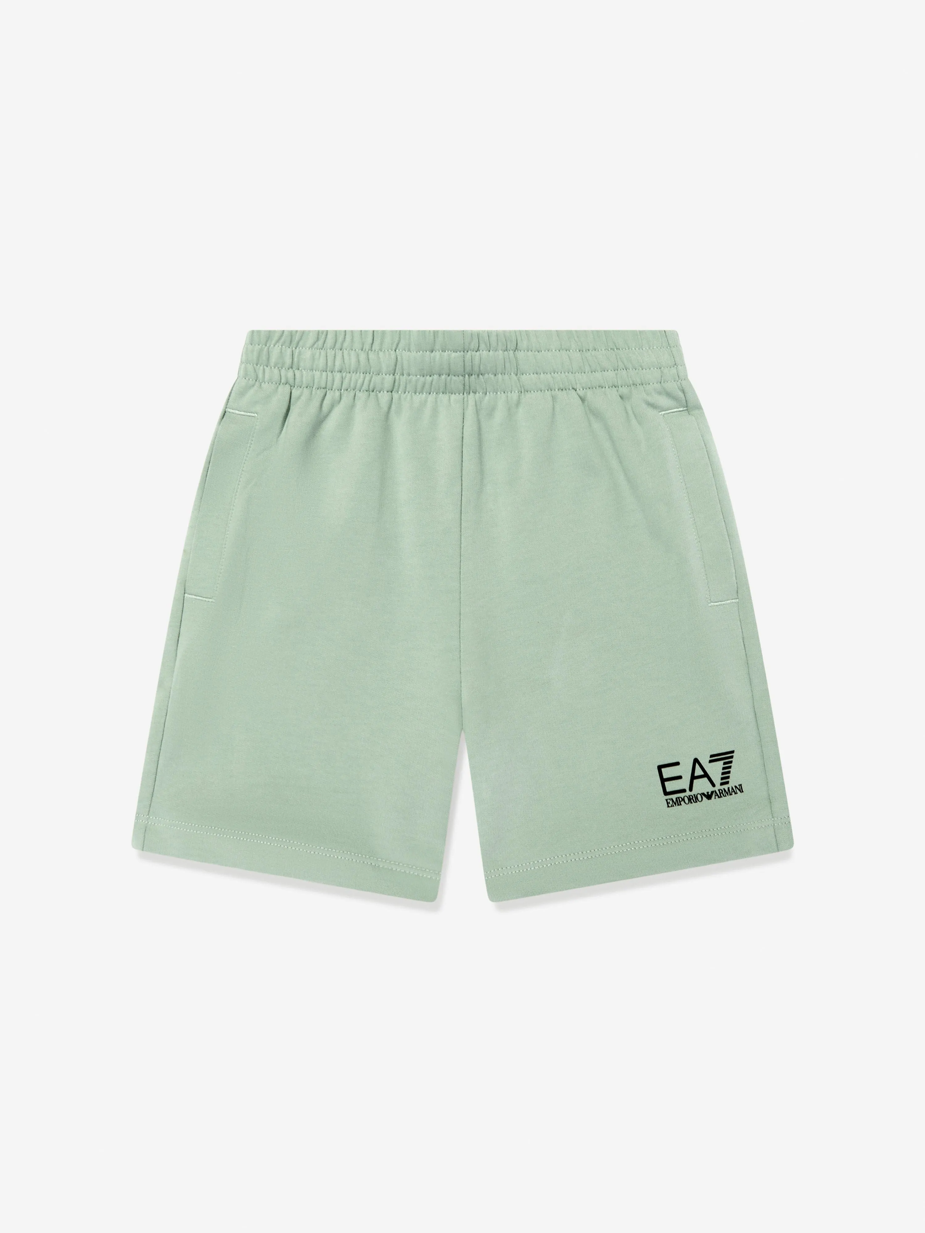 Boys Logo Bermuda Shorts in Green