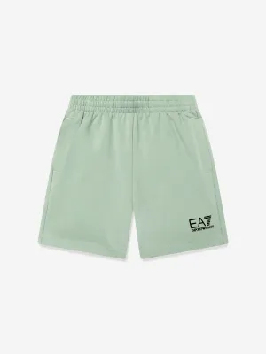 Boys Logo Bermuda Shorts in Green
