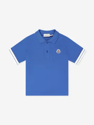 Boys Logo Polo Shirt in Blue