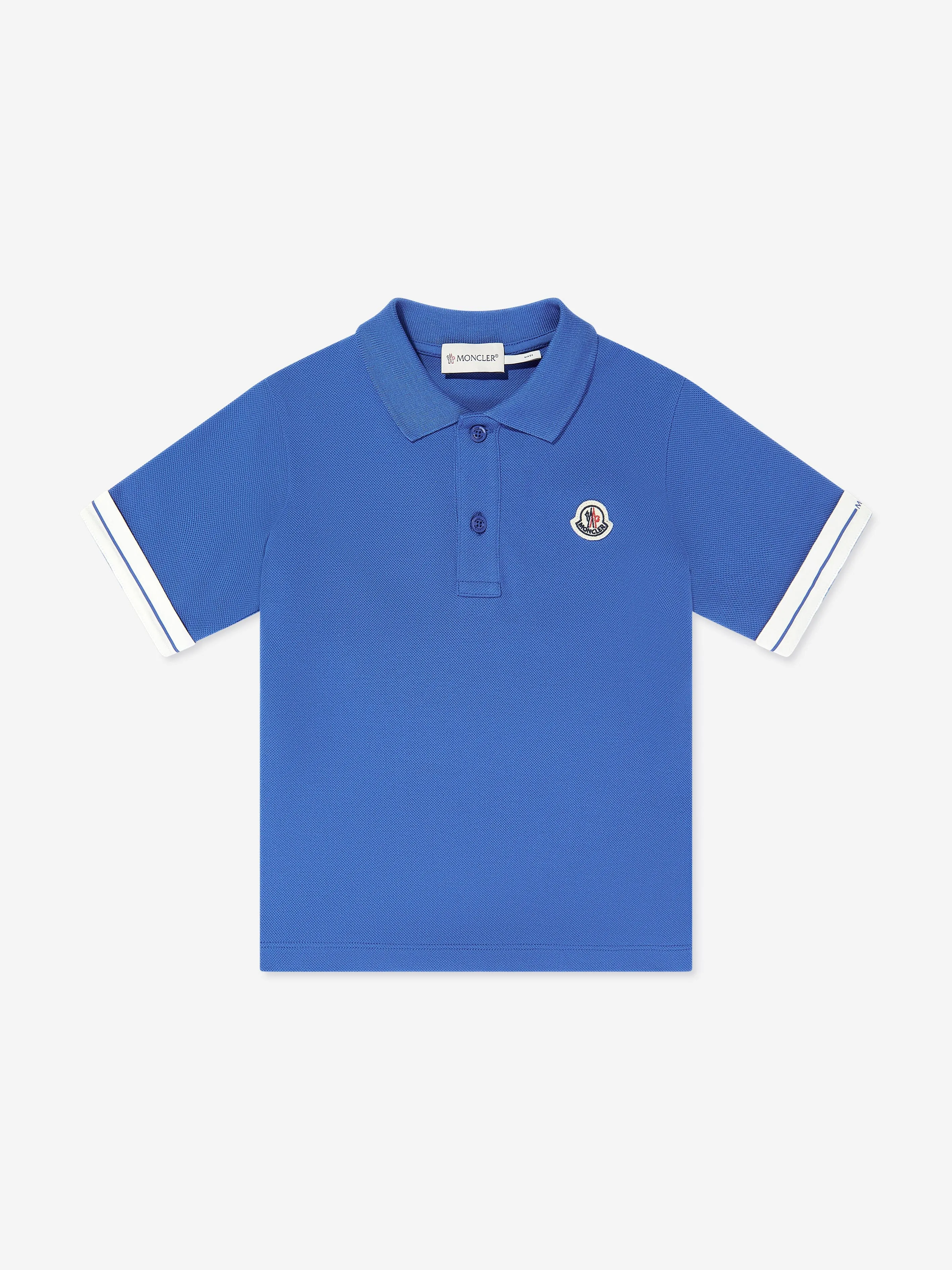 Boys Logo Polo Shirt in Blue