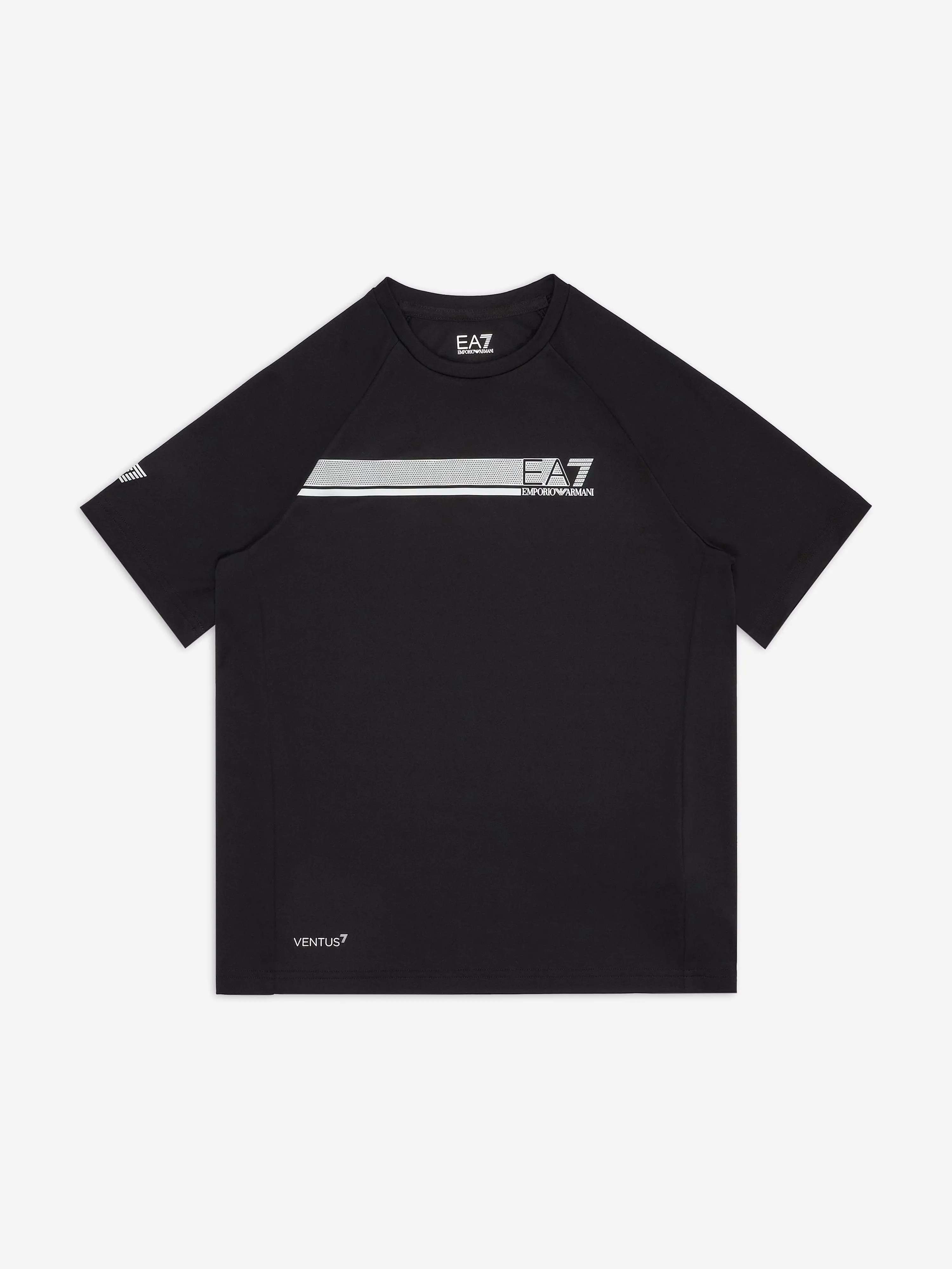 Boys Logo Print T-Shirt in Black