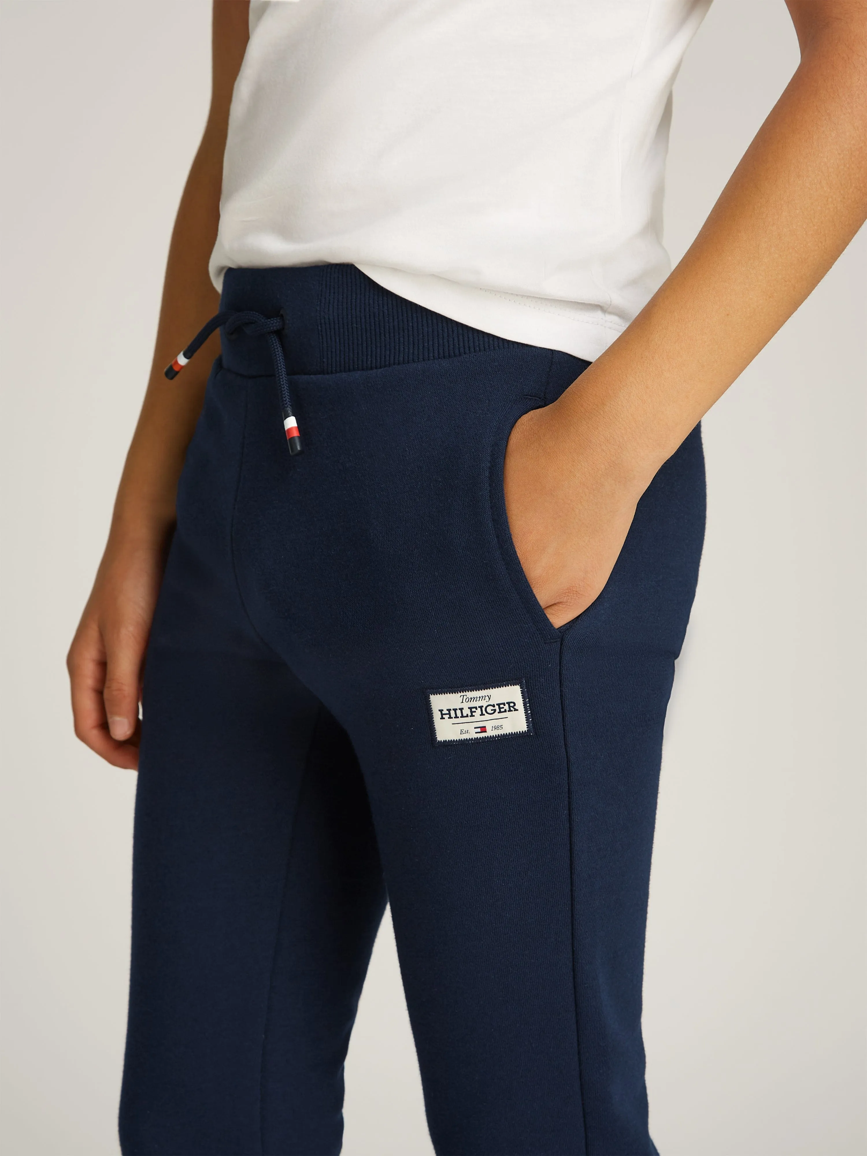 Boys Monotype 1985 Label Joggers in Navy