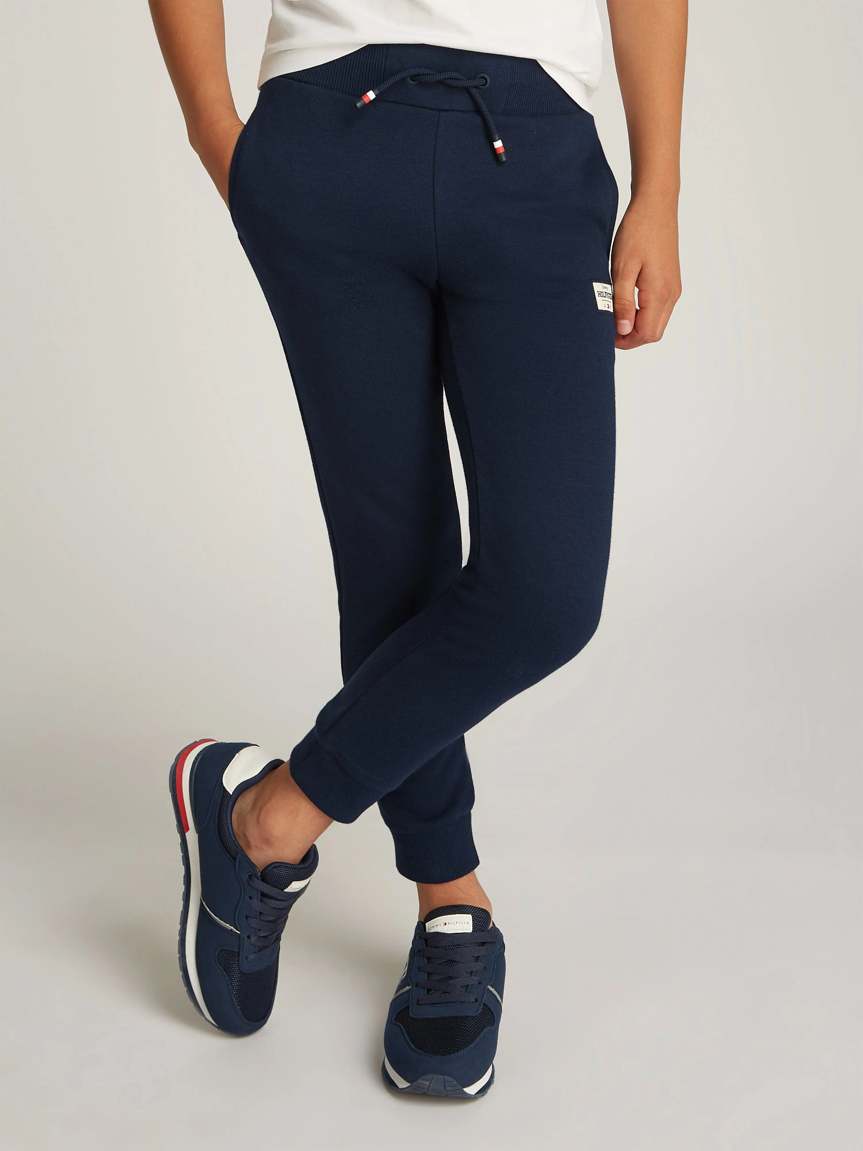 Boys Monotype 1985 Label Joggers in Navy