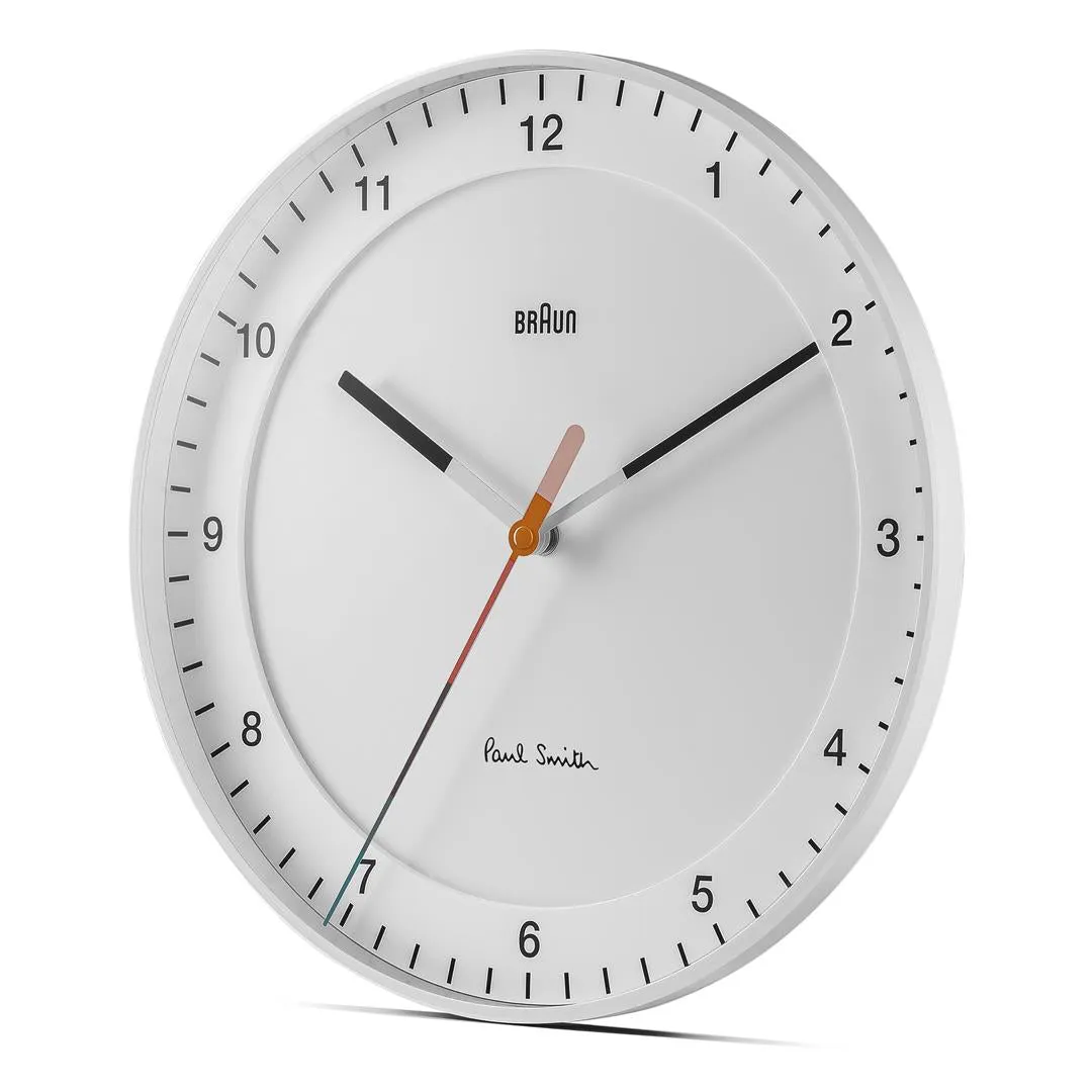 Braun x Paul Smith limited edition classic large analogue wall clock - white
