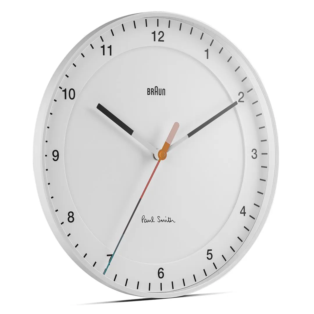 Braun x Paul Smith limited edition classic large analogue wall clock - white