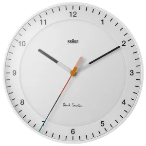Braun x Paul Smith limited edition classic large analogue wall clock - white
