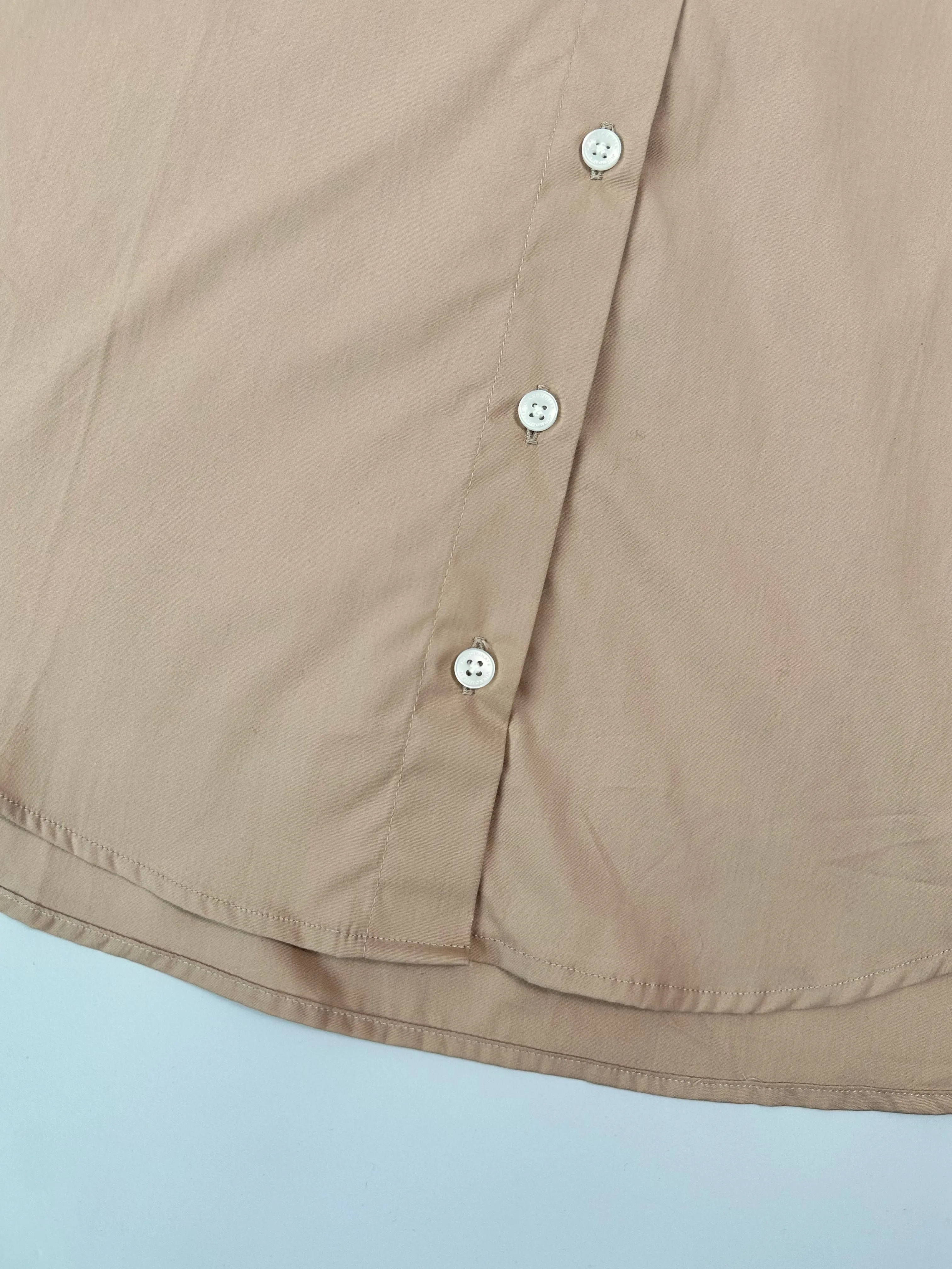 Camicia Over In Cotone Teddy Con Etichetta Sul Polso