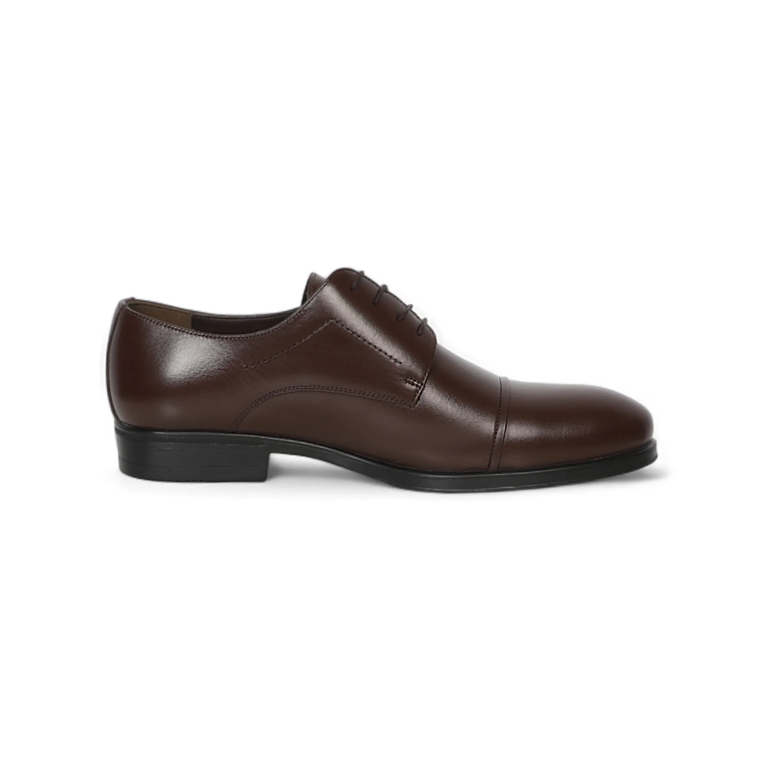 Classic Brown Shoes Cap Toe Design