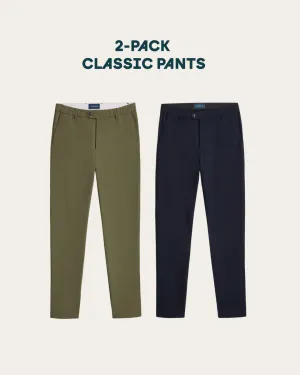 Classic pants 2-pack bundle | Olive & Navy