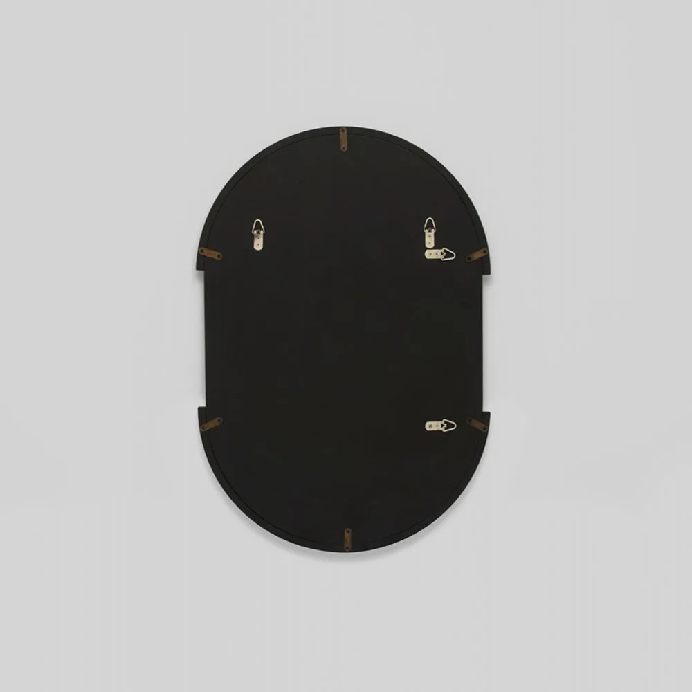 Dawn Oval Mirror - Black