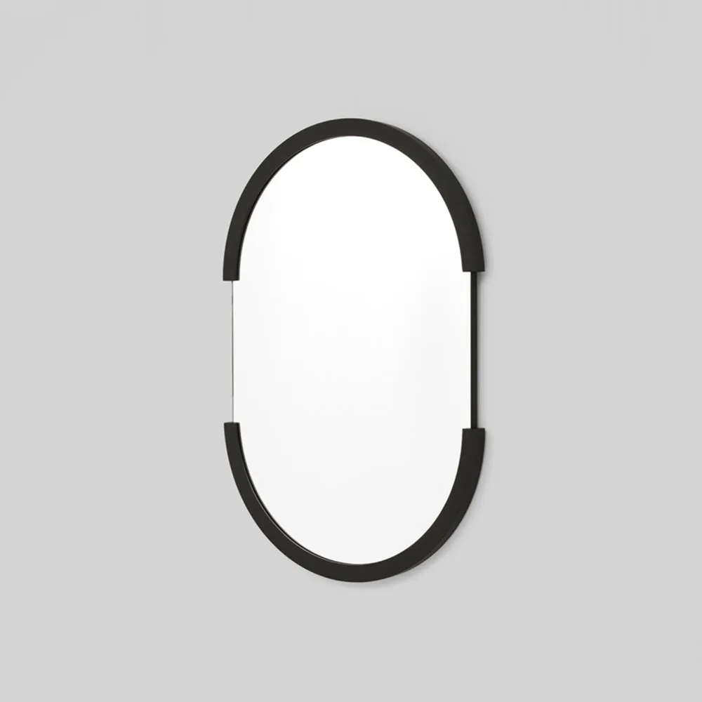 Dawn Oval Mirror - Black