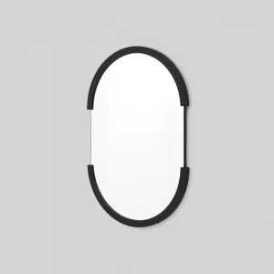 Dawn Oval Mirror - Black