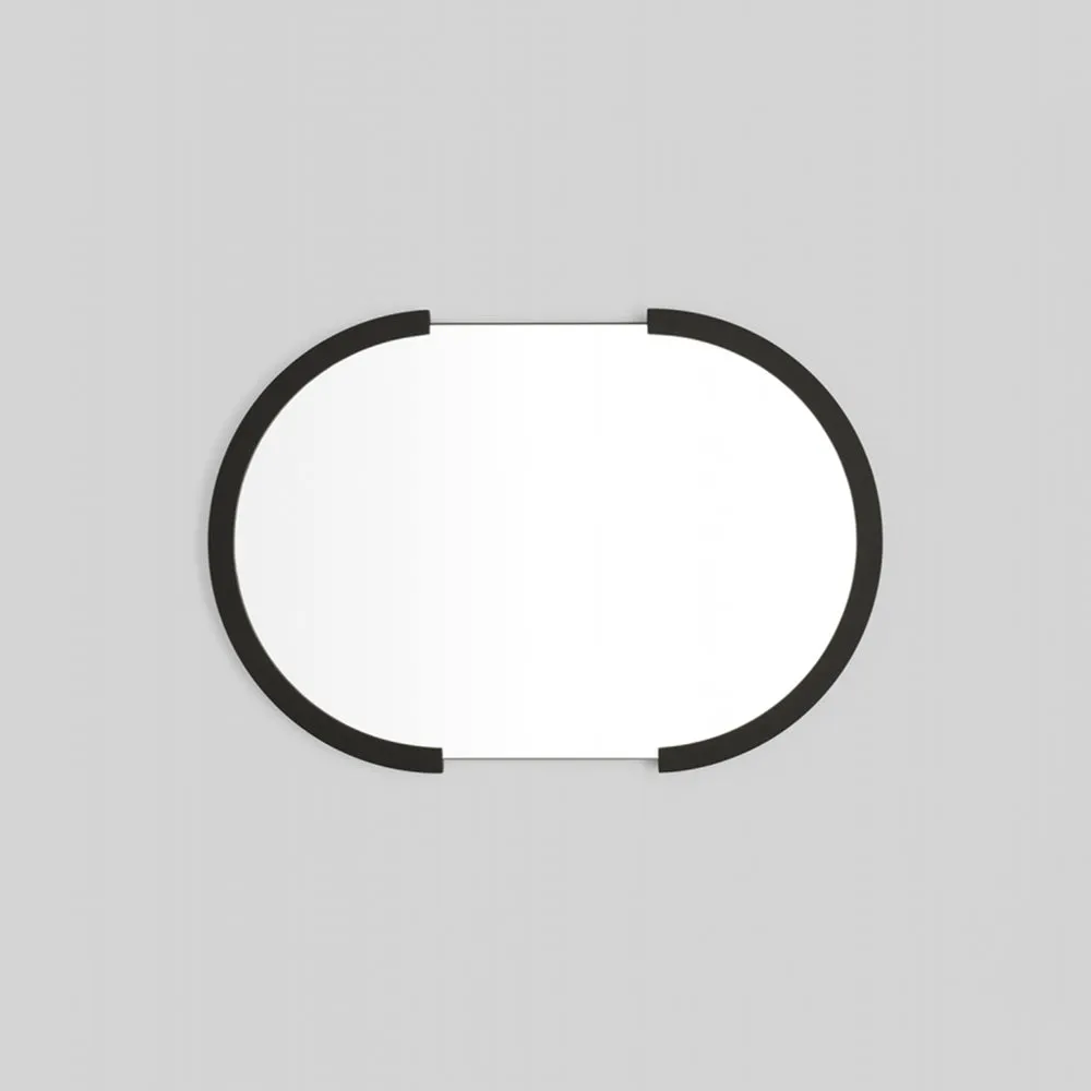 Dawn Oval Mirror - Black