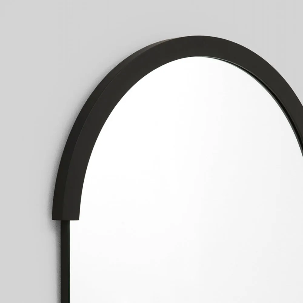 Dawn Oval Mirror - Black