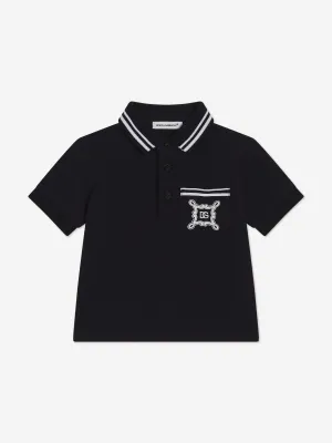 Dolce & Gabbana Baby Boys Pocket Polo Shirt in Navy