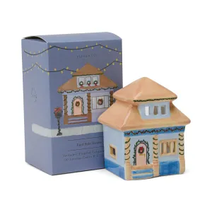 East Side House Style Incense & Tea Light Holder Ceramic House