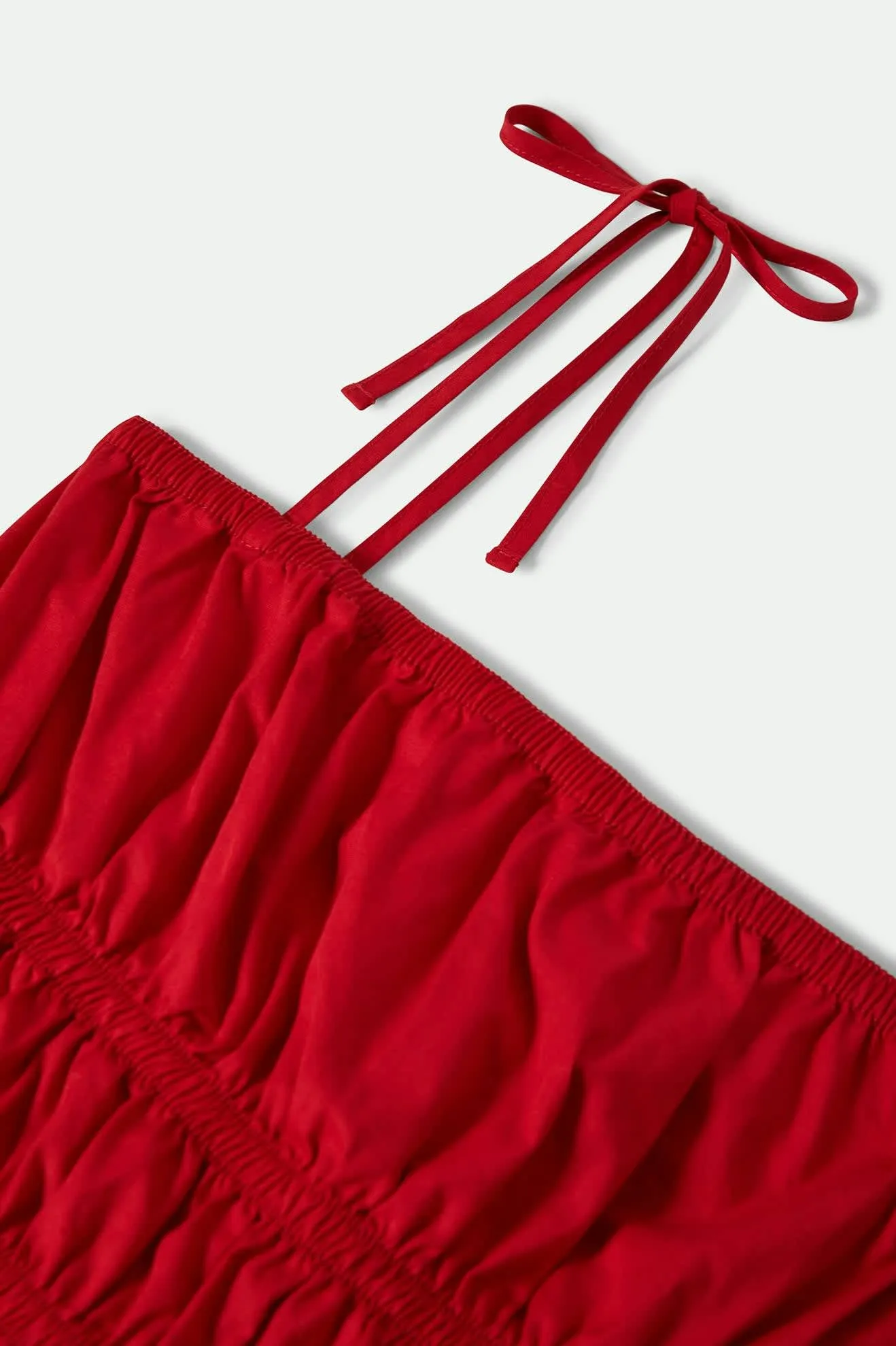 Eden Smocked Top - Crimson