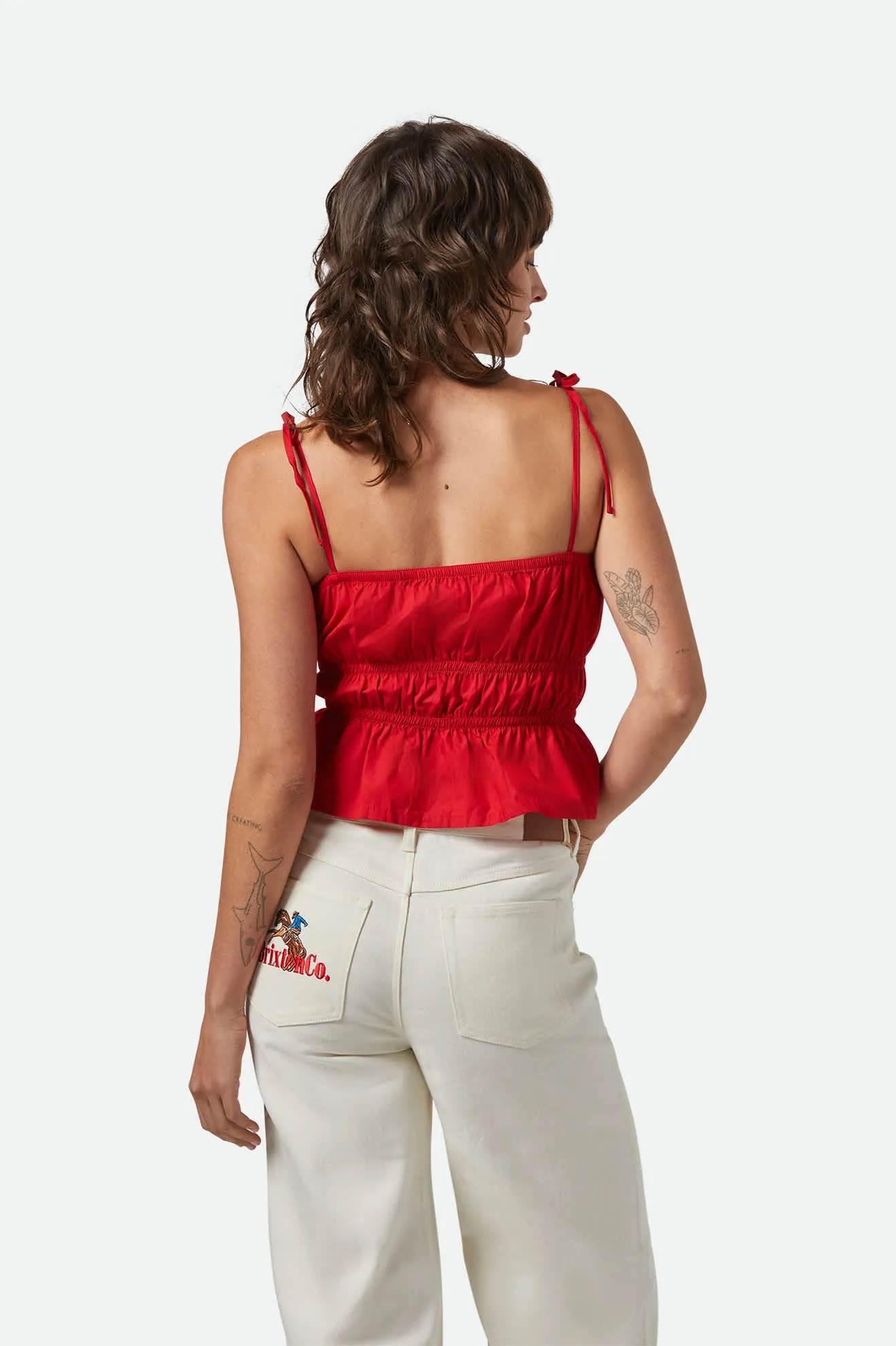 Eden Smocked Top - Crimson
