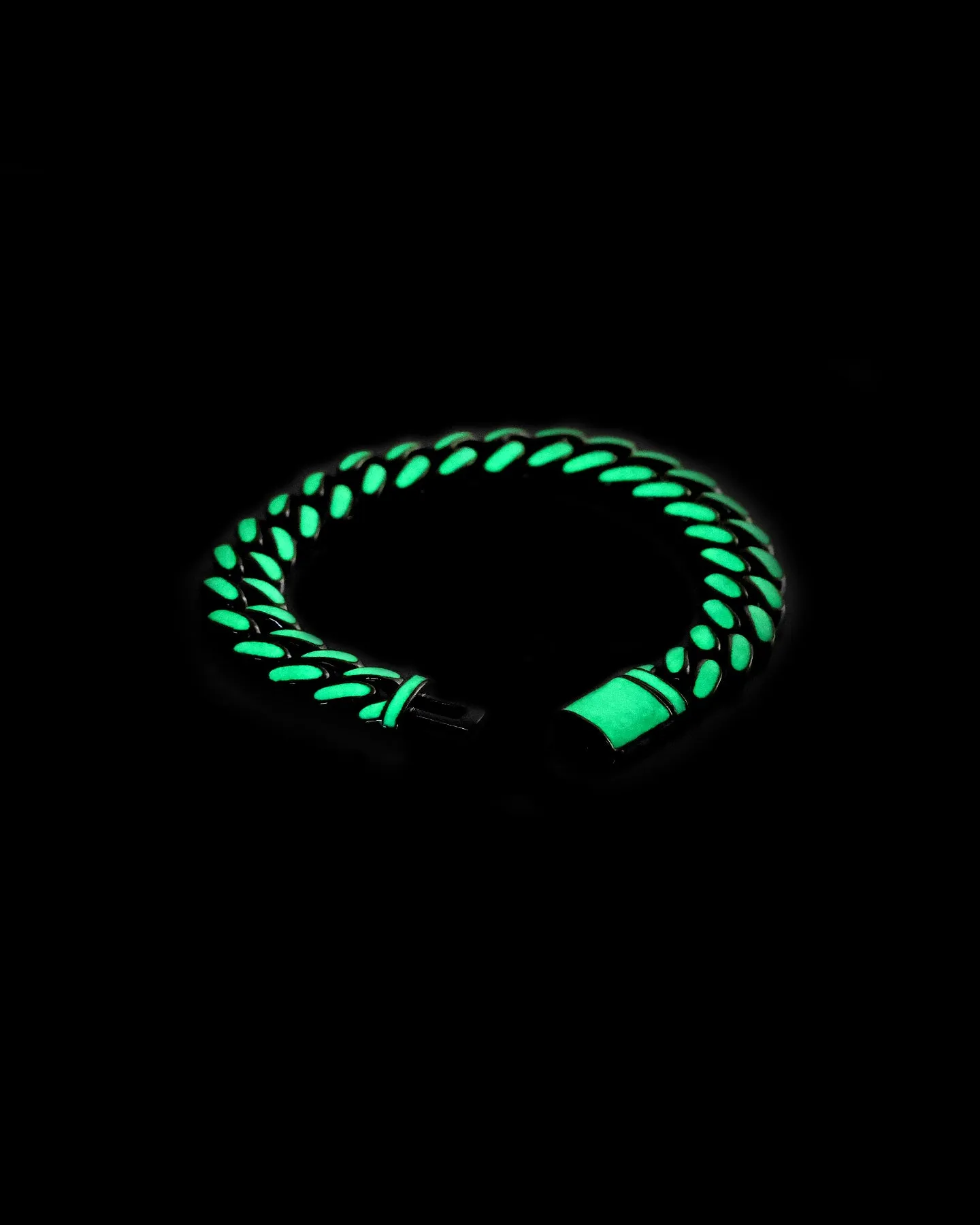 EN ES Glowed Up Miami Bracelet Silver/Green