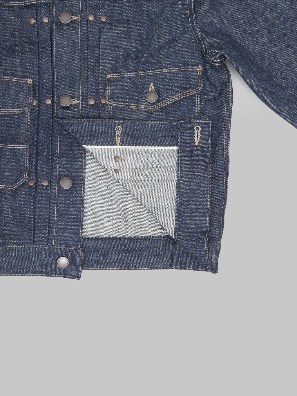 Freenote Cloth RJ-3 13 Ounce Indigo Denim Jacket