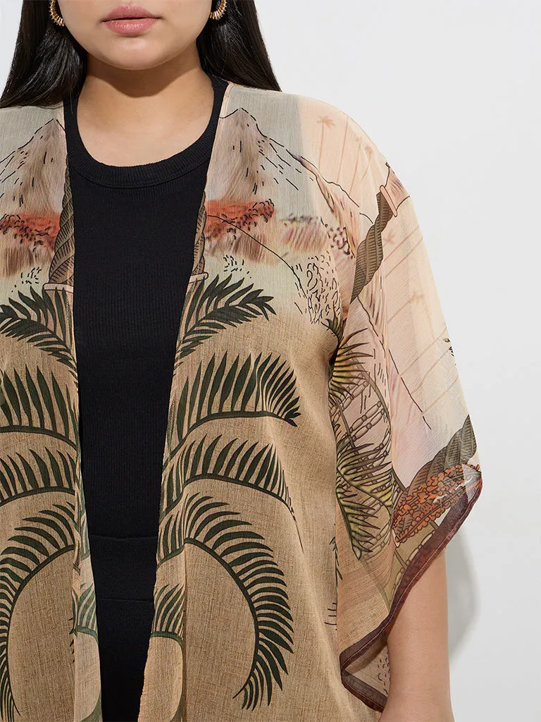 Gia Multicolour Tropical-Inspired Shrug