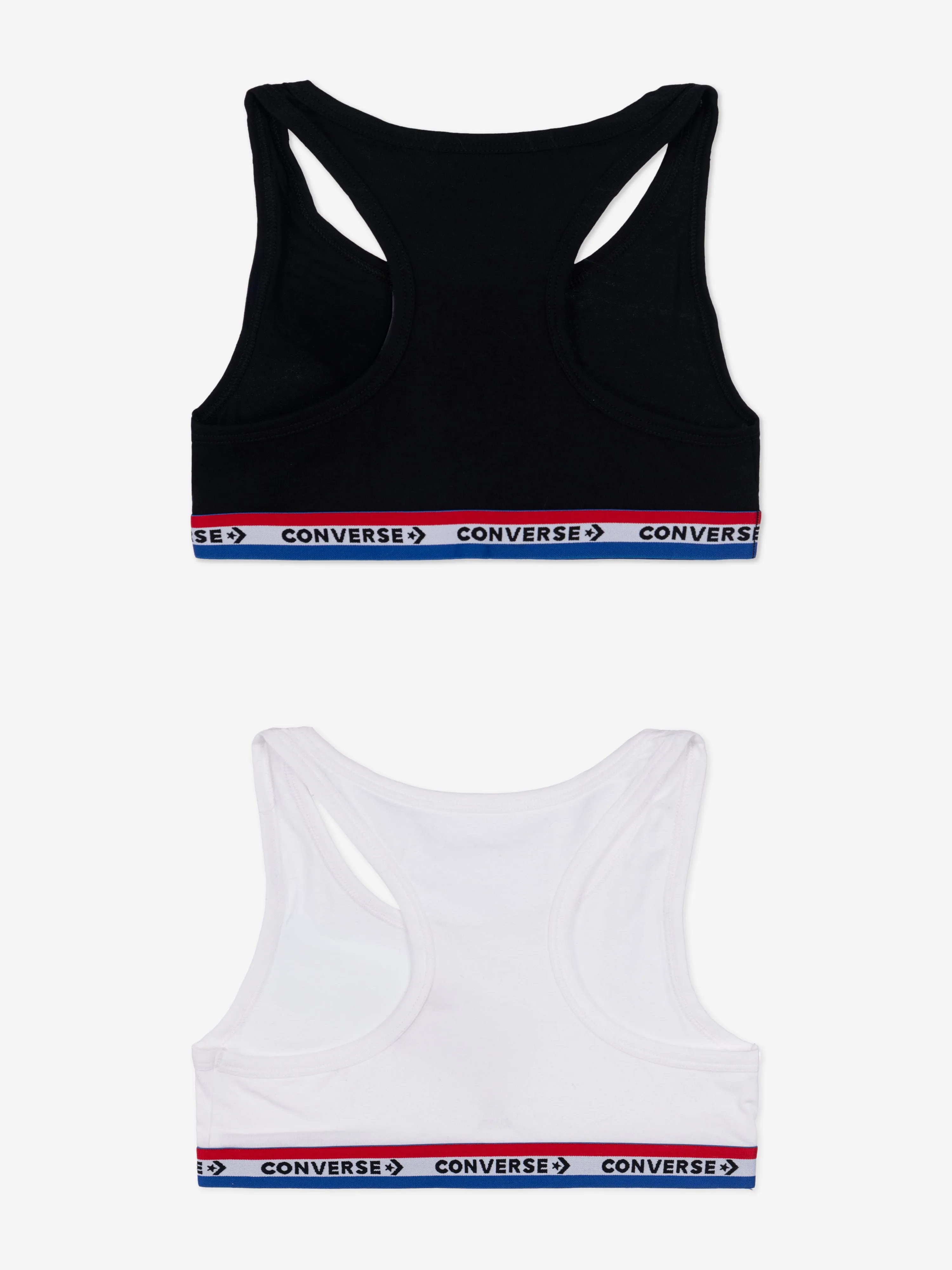 Girls 2 Pack Racerback Bralette Set in Black