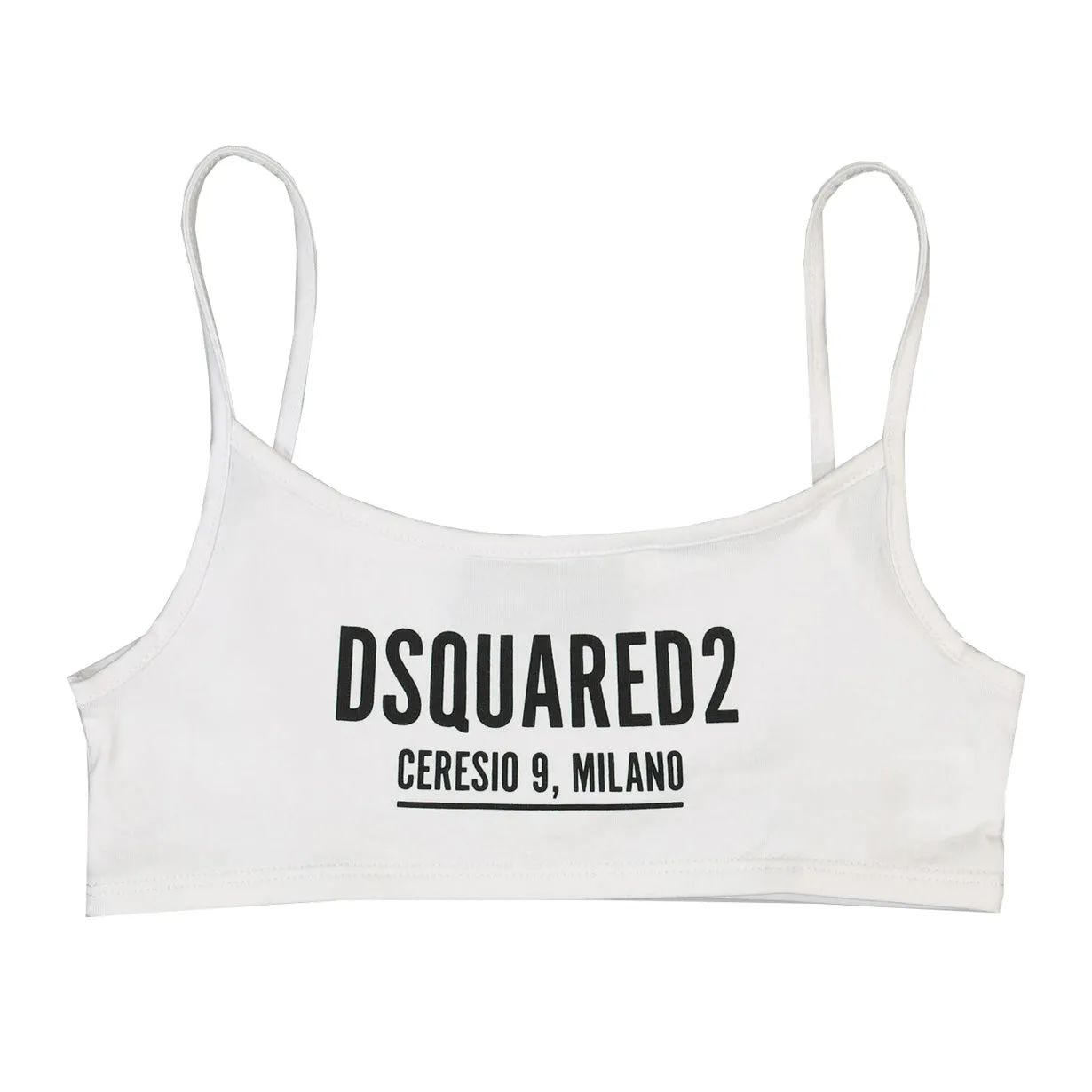 Girls DSQUARED2 White Crop Top