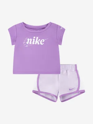 Girls Essentials Tempo Short Set in Purple