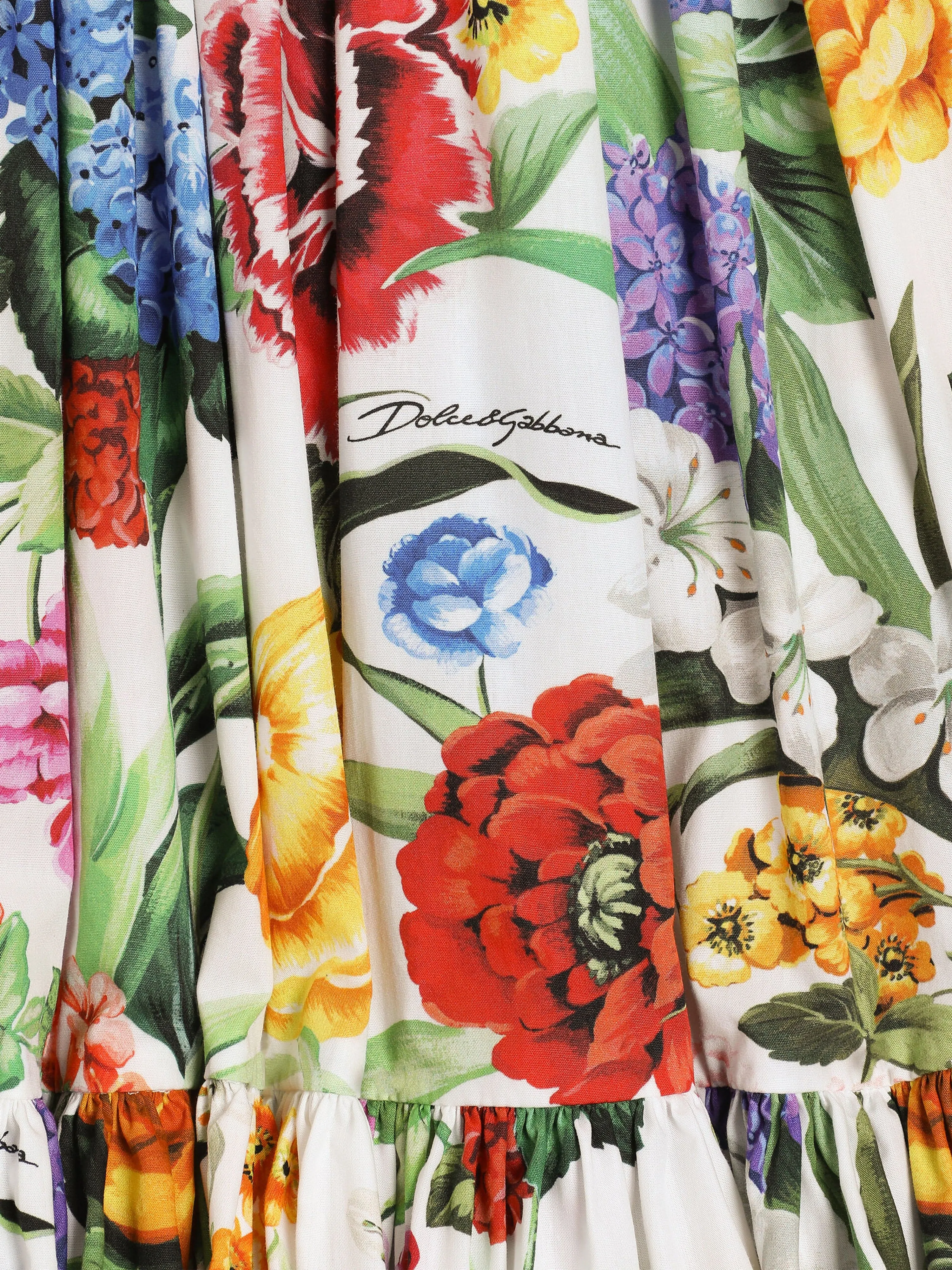 Girls Floral Print Skirt in Multicolour