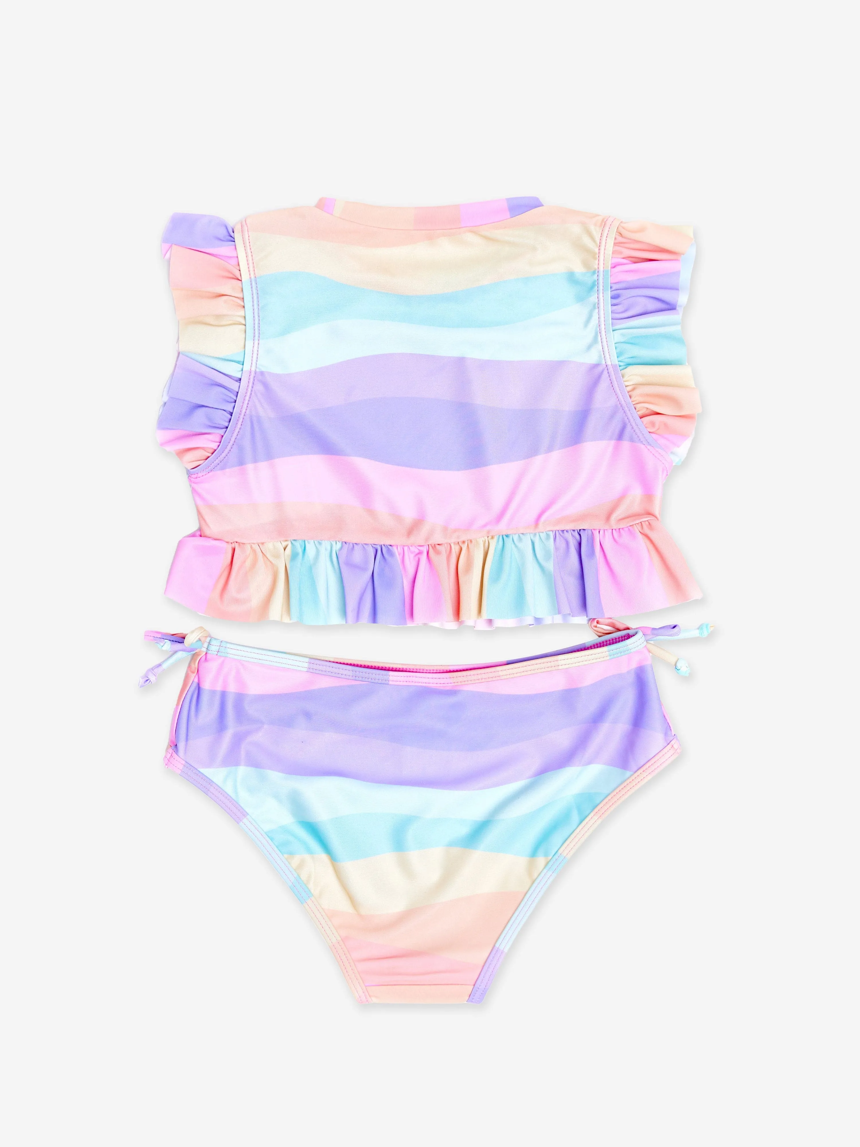 Girls Frill Tankini in Purple (UPF50 )