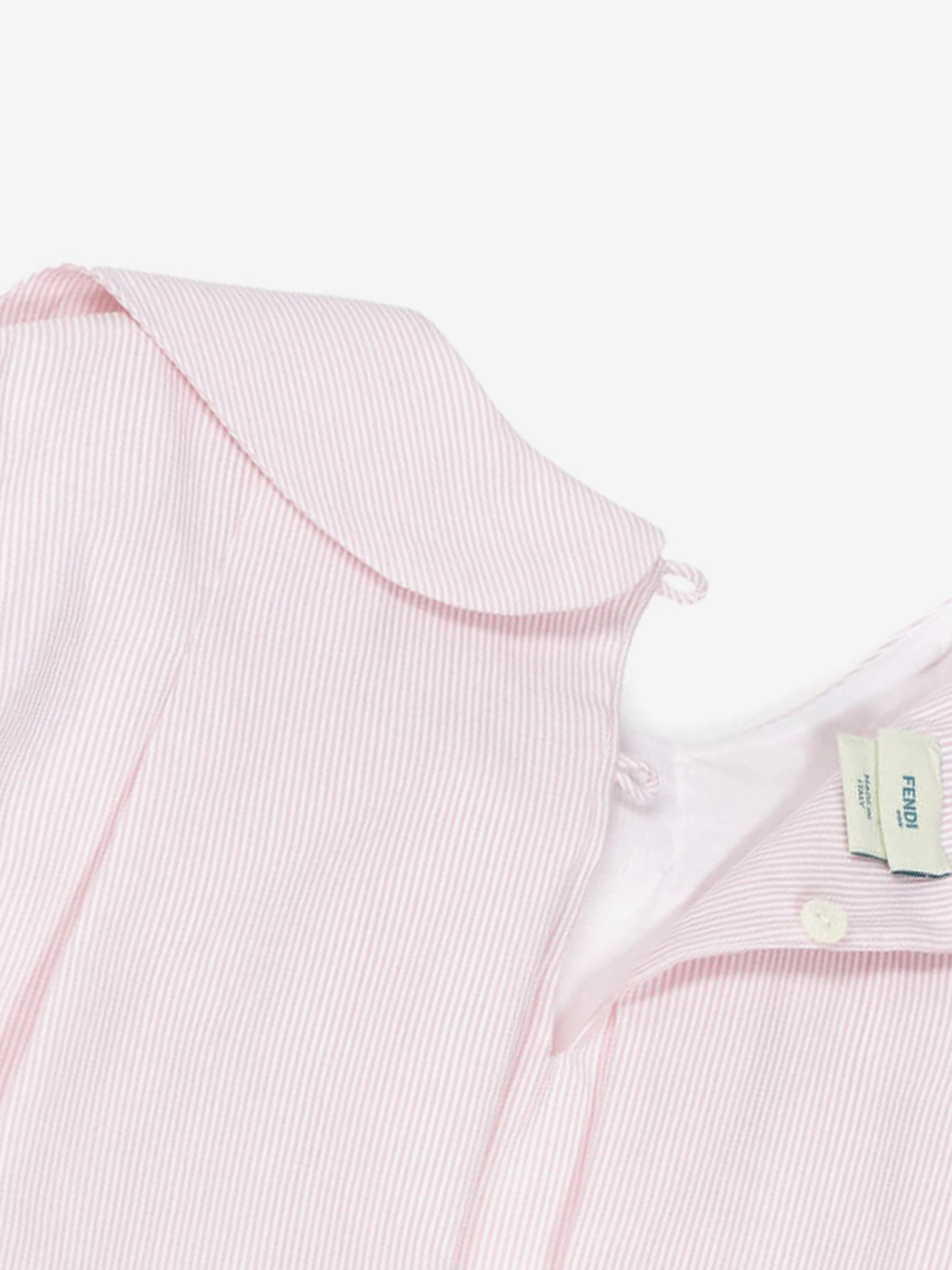Girls Striped Bow Dress in Pink